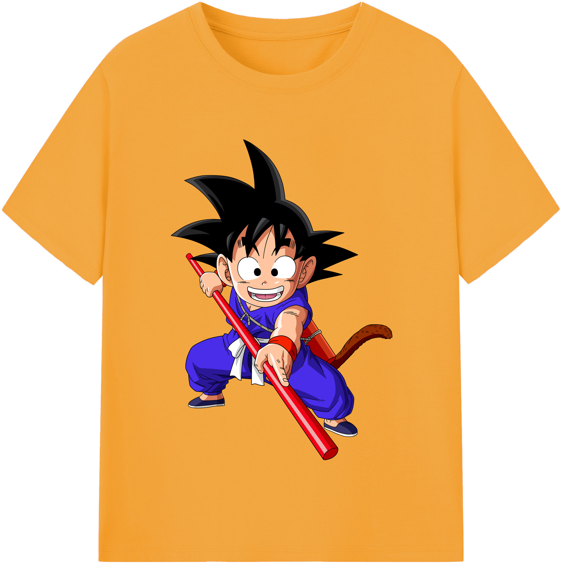（画像用） ドラゴンボール 孫悟空（そん ごくう）Son Goku カカロット DRAGON BALL Kakarotto 綿100％半袖Tシャツ（フロントプリント）