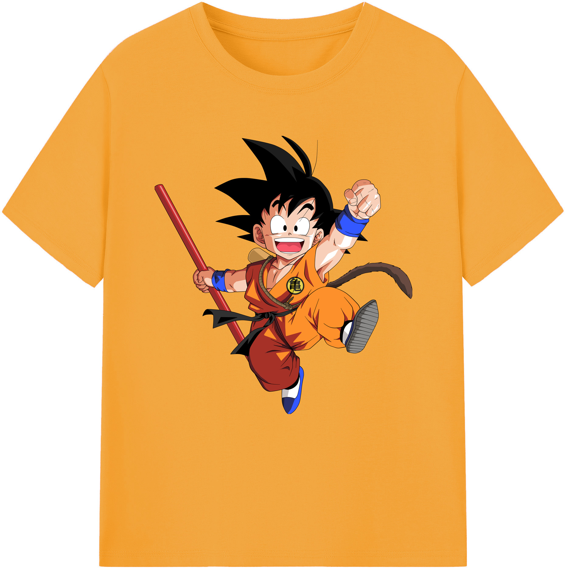 （画像用） ドラゴンボール 孫悟空（そん ごくう）Son Goku カカロット DRAGON BALL Kakarotto 綿100％半袖Tシャツ（フロントプリント）