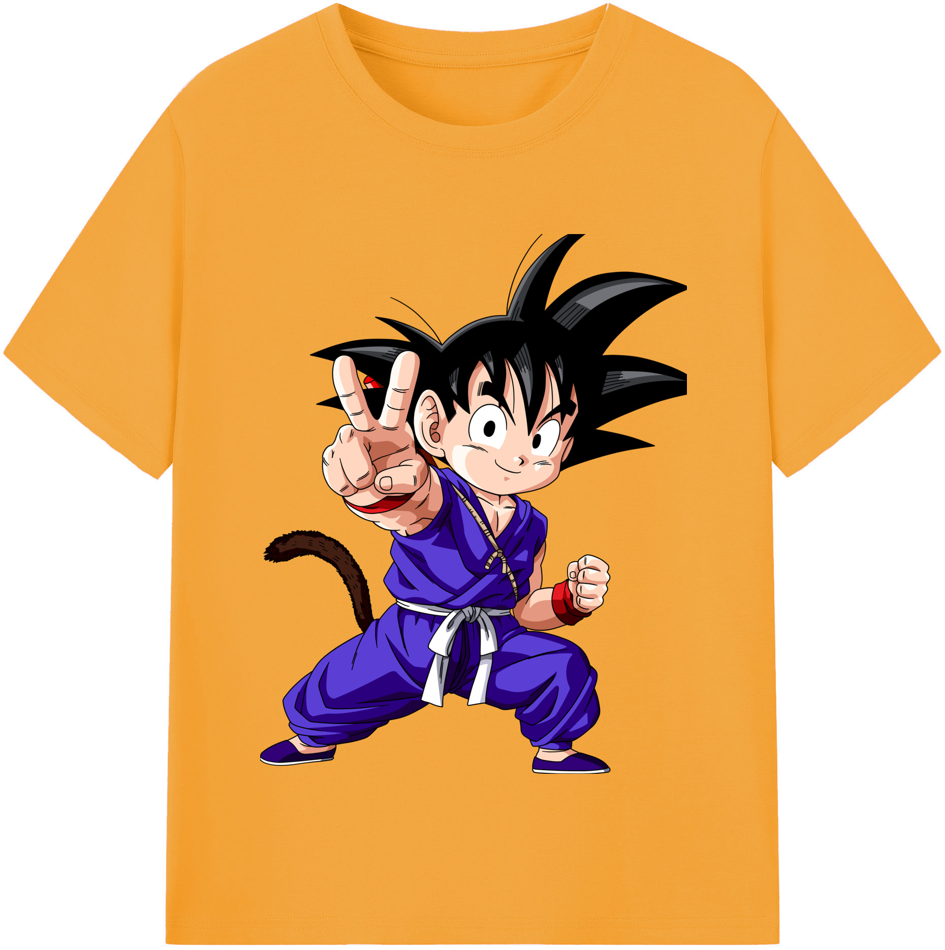 （画像用） ドラゴンボール 孫悟空（そん ごくう）Son Goku カカロット DRAGON BALL Kakarotto 綿100％半袖Tシャツ（フロントプリント）