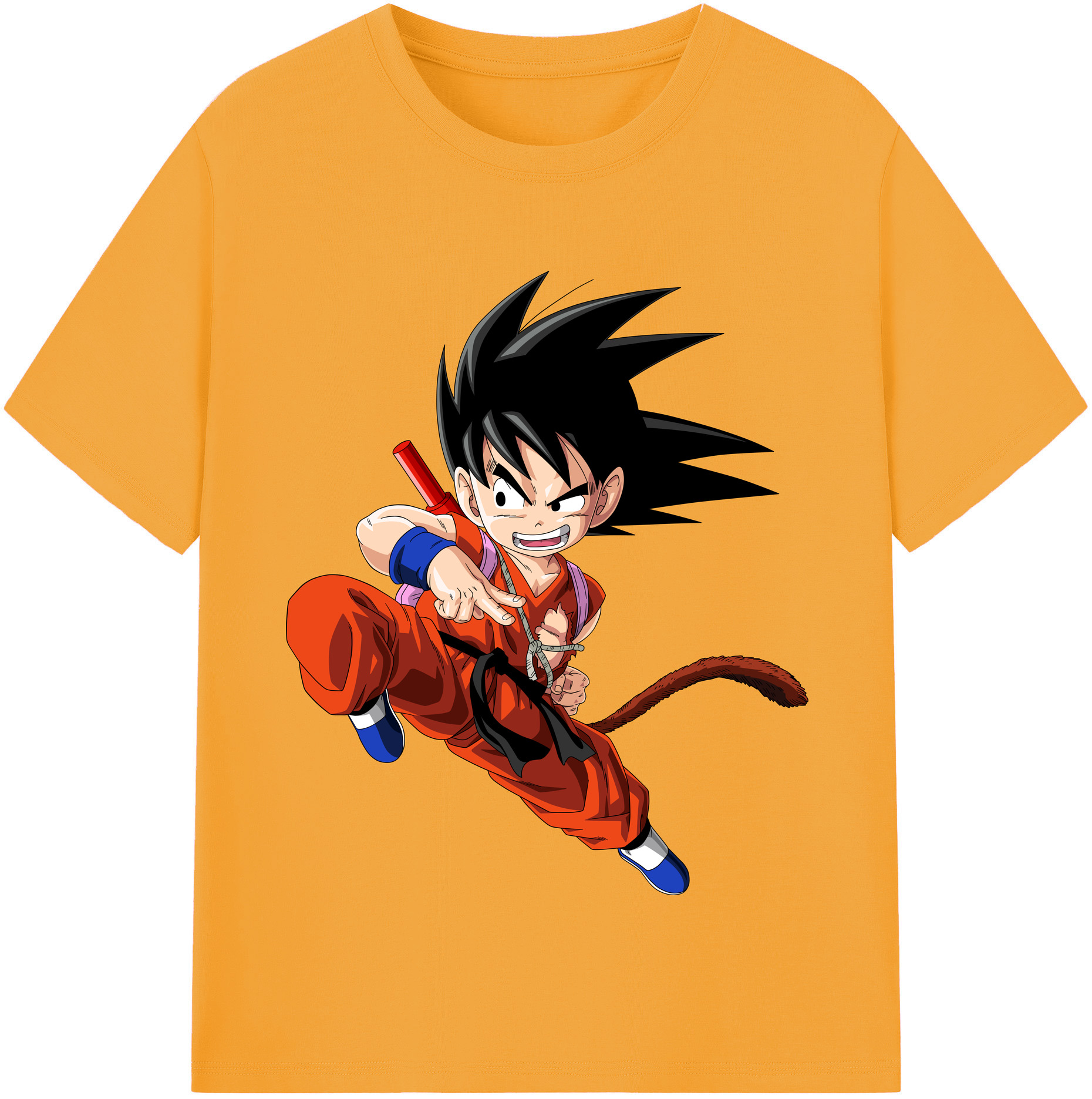 （画像用） ドラゴンボール 孫悟空（そん ごくう）Son Goku カカロット DRAGON BALL Kakarotto 綿100％半袖Tシャツ（フロントプリント）