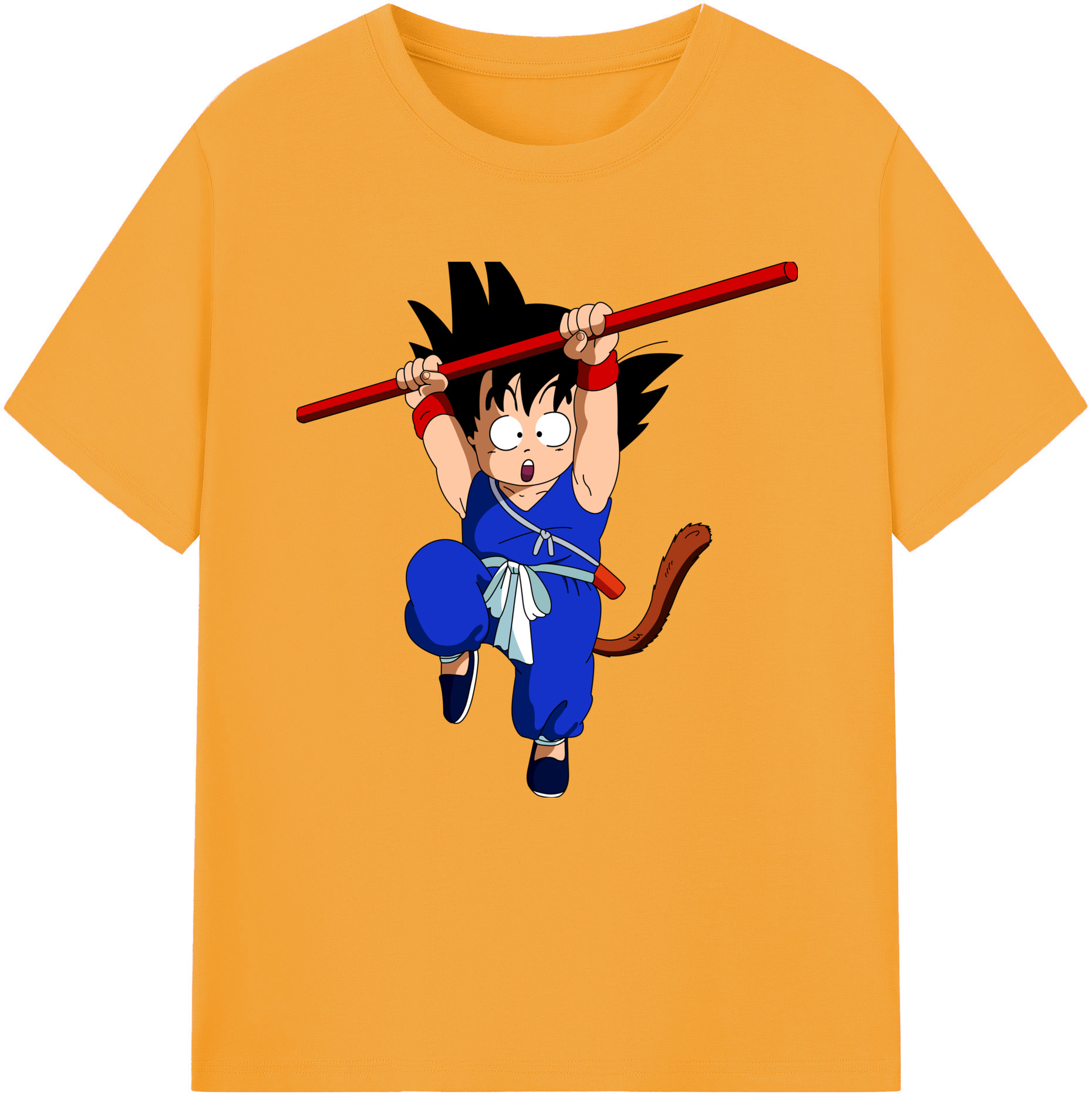 （画像用） ドラゴンボール 孫悟空（そん ごくう）Son Goku カカロット DRAGON BALL Kakarotto 綿100％半袖Tシャツ（フロントプリント）