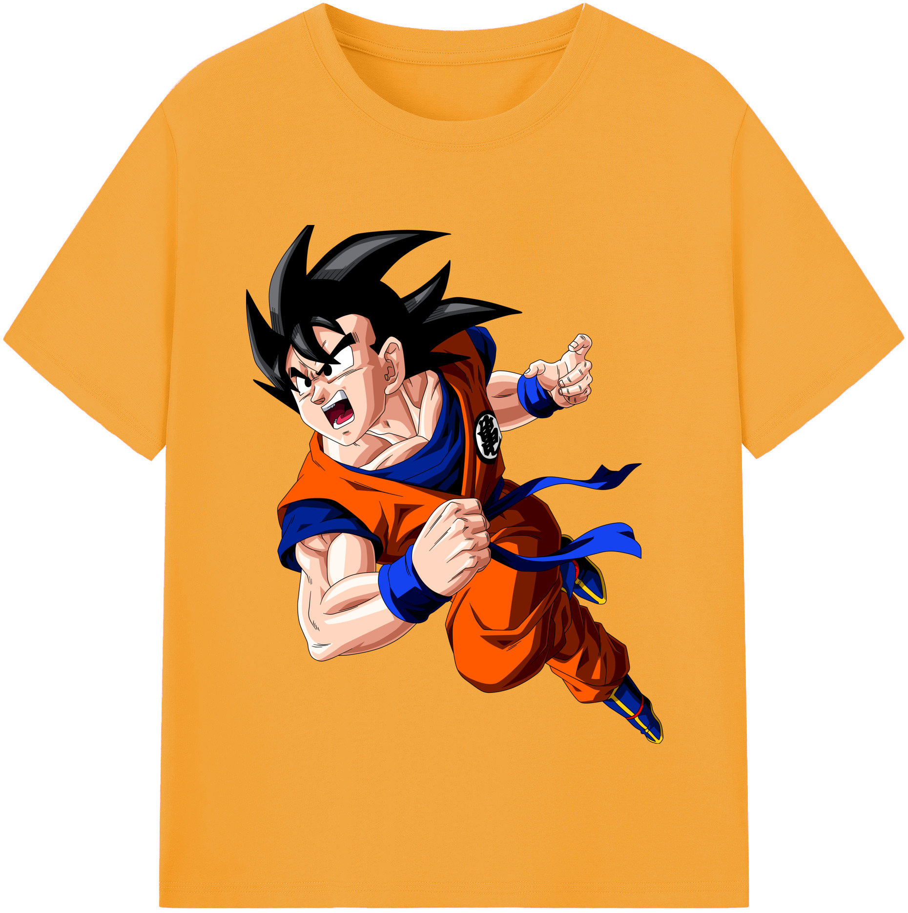 （画像用） ドラゴンボール 孫悟空（そん ごくう）Son Goku カカロット DRAGON BALL Kakarotto 綿100％半袖Tシャツ（フロントプリント）