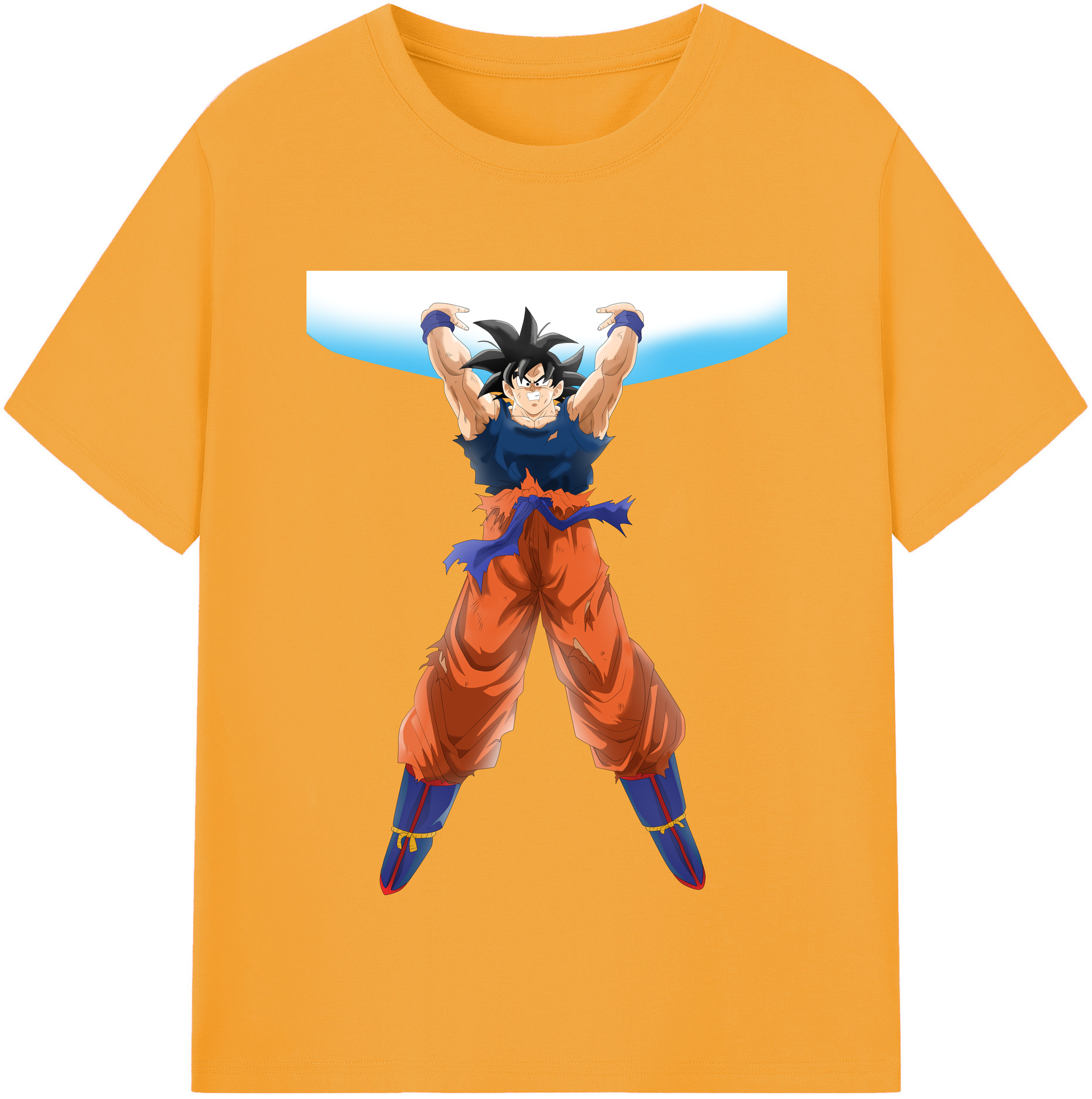 （画像用） ドラゴンボール 孫悟空（そん ごくう）Son Goku カカロット DRAGON BALL Kakarotto 綿100％半袖Tシャツ（フロントプリント）