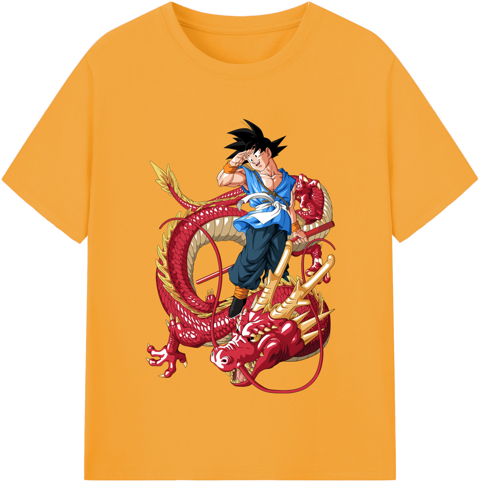 （画像用） ドラゴンボール 孫悟空（そん ごくう）Son Goku カカロット DRAGON BALL Kakarotto 綿100％半袖Tシャツ（フロントプリント）