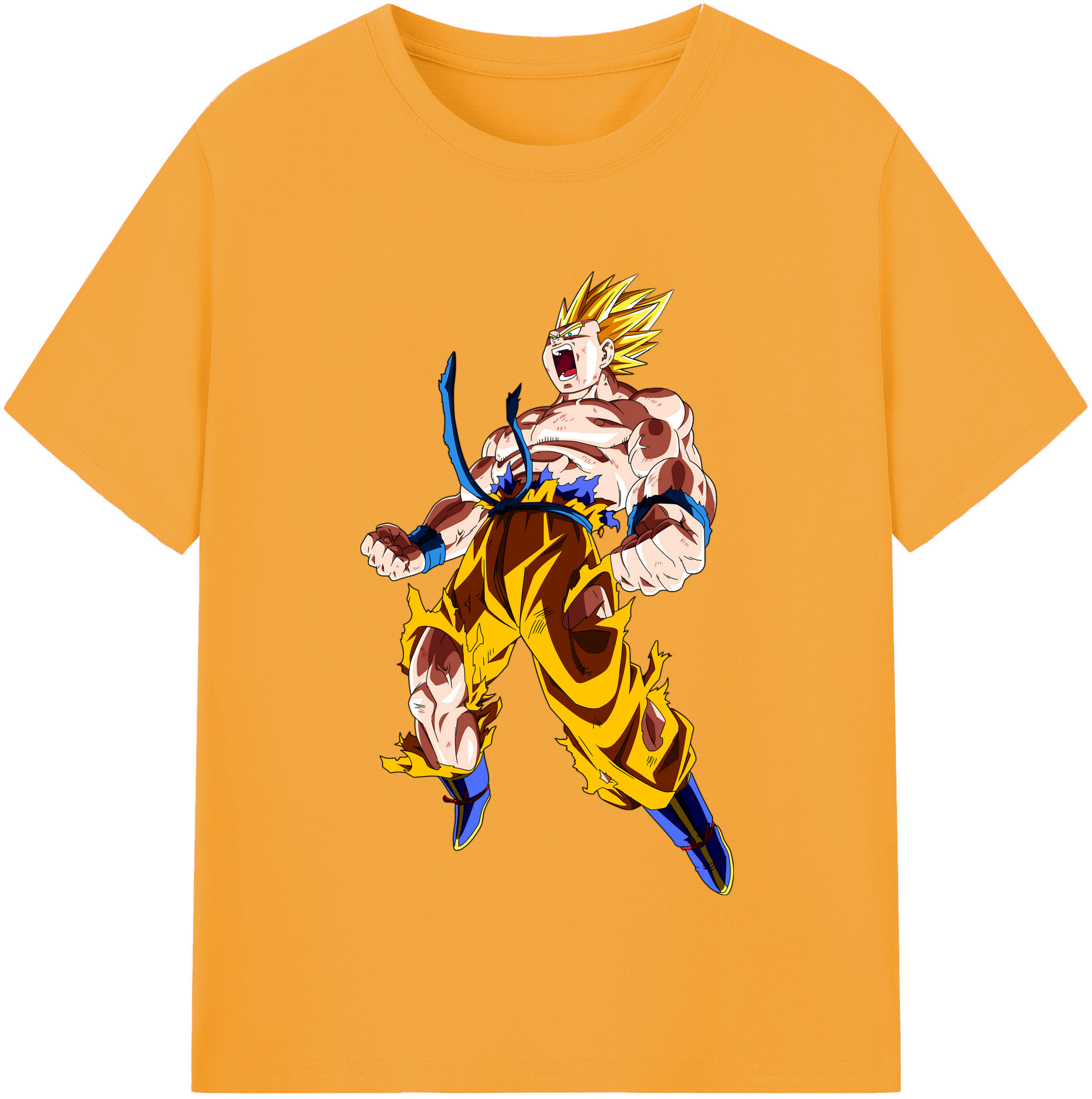 （画像用） ドラゴンボール 孫悟空（そん ごくう）Son Goku カカロット DRAGON BALL Kakarotto 綿100％半袖Tシャツ（フロントプリント）