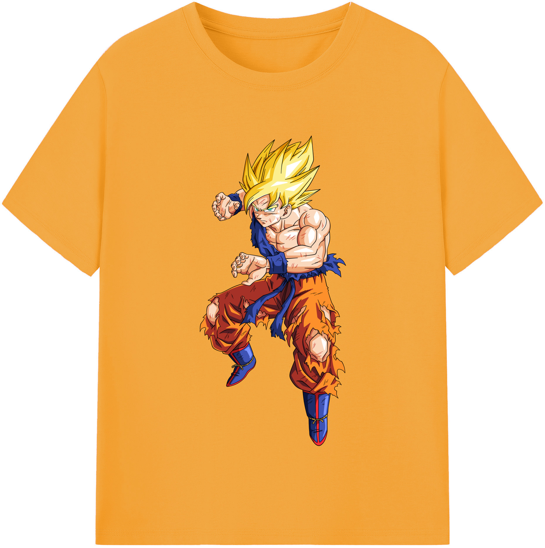 （画像用） ドラゴンボール 孫悟空（そん ごくう）Son Goku カカロット DRAGON BALL Kakarotto 綿100％半袖Tシャツ（フロントプリント）