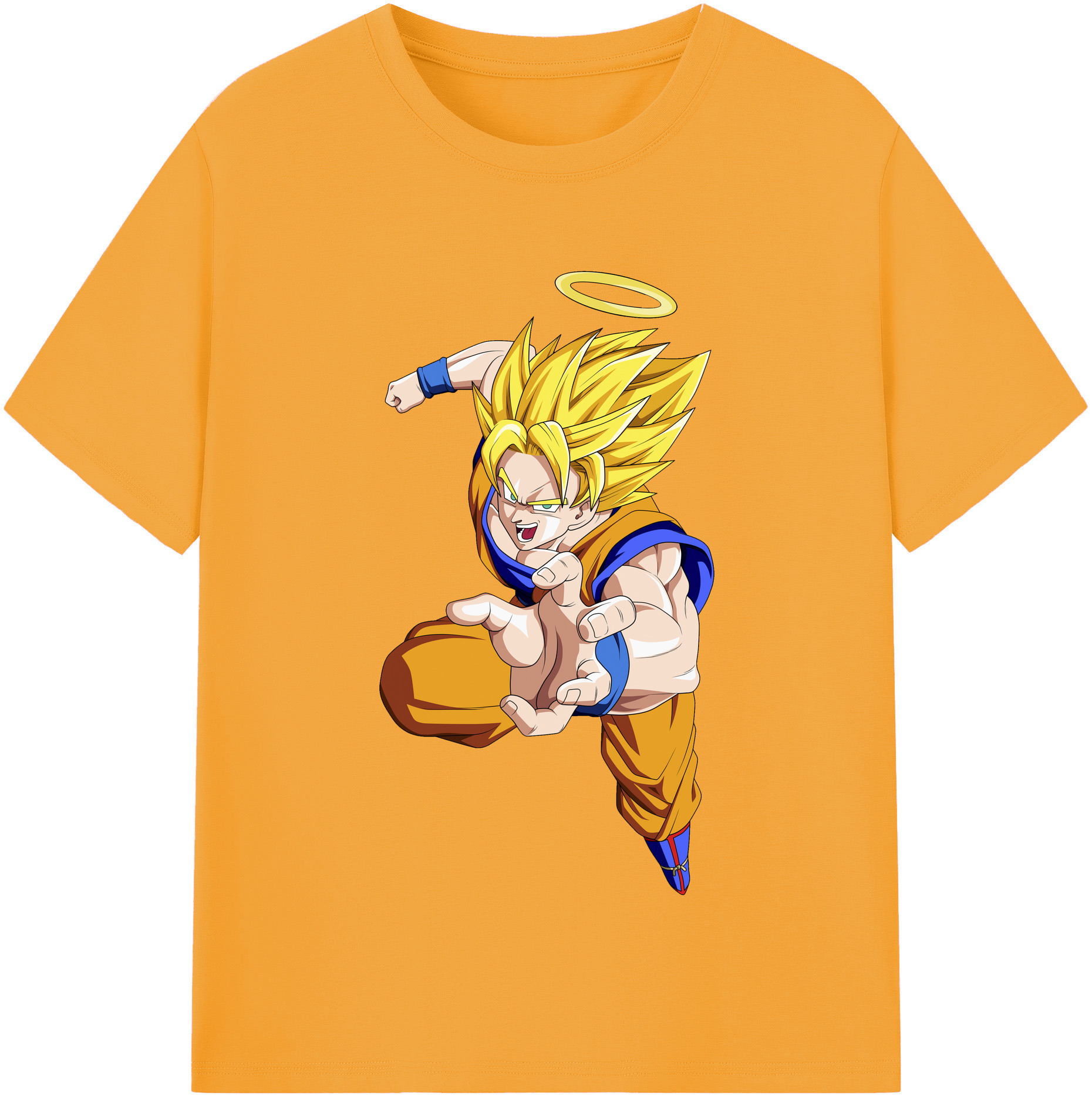 （画像用） ドラゴンボール 孫悟空（そん ごくう）Son Goku カカロット DRAGON BALL Kakarotto 綿100％半袖Tシャツ（フロントプリント）