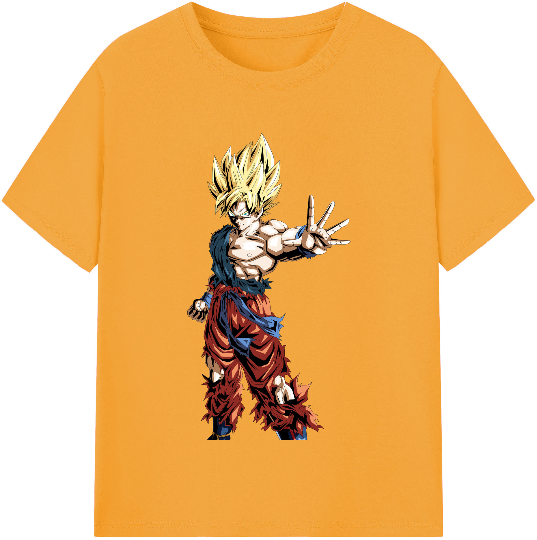 （画像用） ドラゴンボール 孫悟空（そん ごくう）Son Goku カカロット DRAGON BALL Kakarotto 綿100％半袖Tシャツ（フロントプリント）