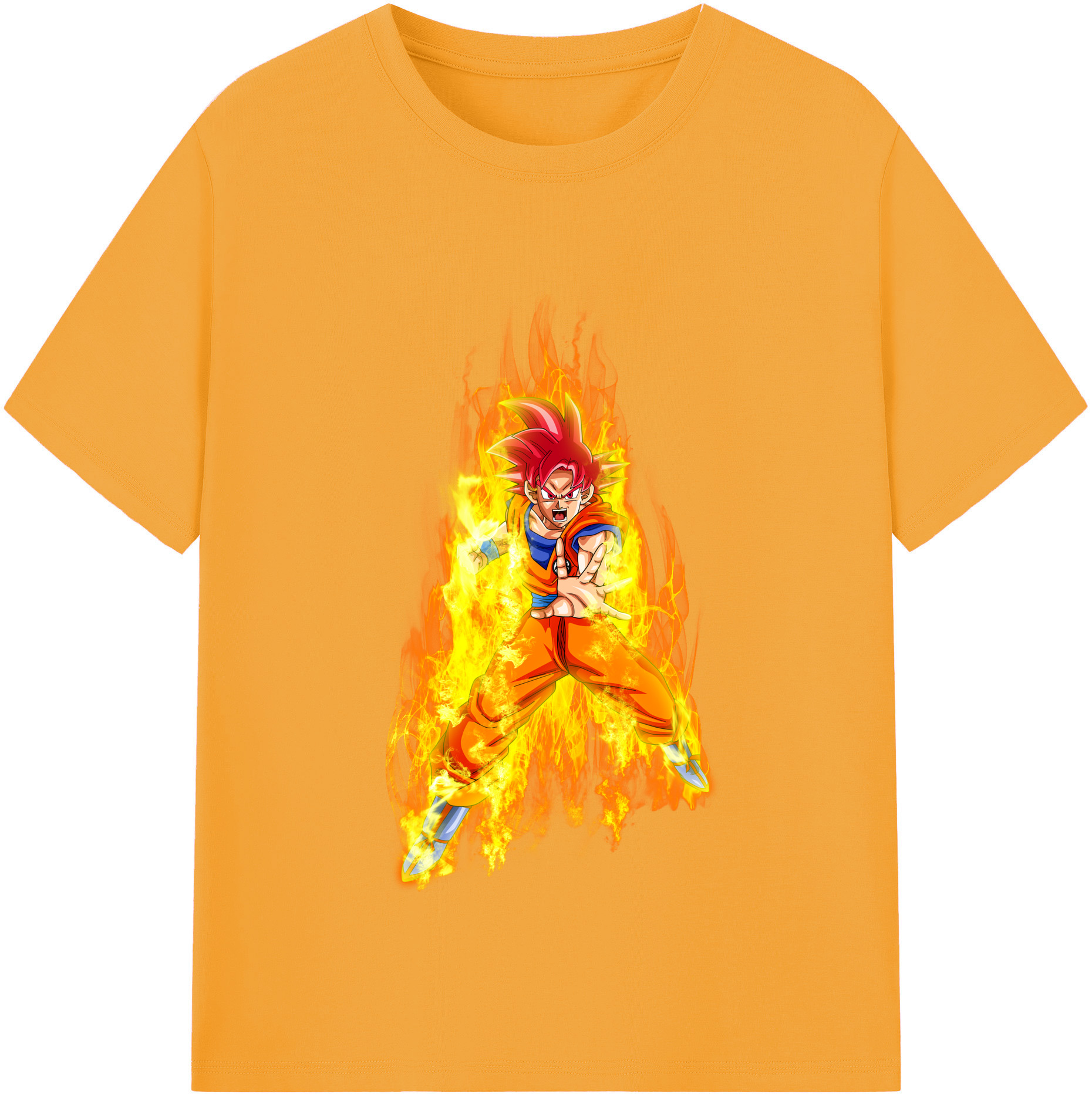 （画像用） ドラゴンボール 孫悟空（そん ごくう）Son Goku カカロット DRAGON BALL Kakarotto 綿100％半袖Tシャツ（フロントプリント）