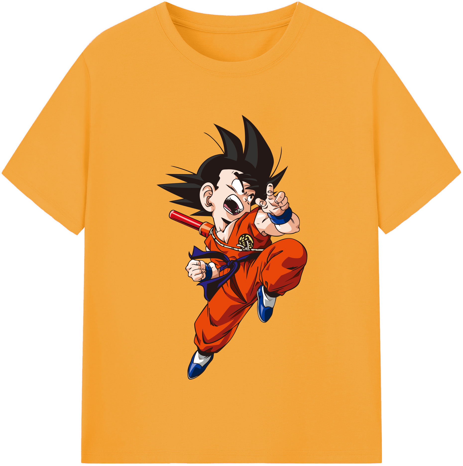 （画像用） ドラゴンボール 孫悟空（そん ごくう）Son Goku カカロット DRAGON BALL Kakarotto 綿100％半袖Tシャツ（フロントプリント）