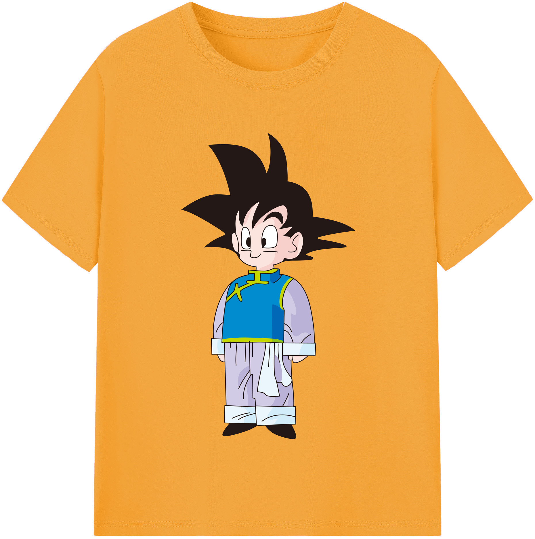 （画像用） ドラゴンボール 孫悟空（そん ごくう）Son Goku カカロット DRAGON BALL Kakarotto 綿100％半袖Tシャツ（フロントプリント）