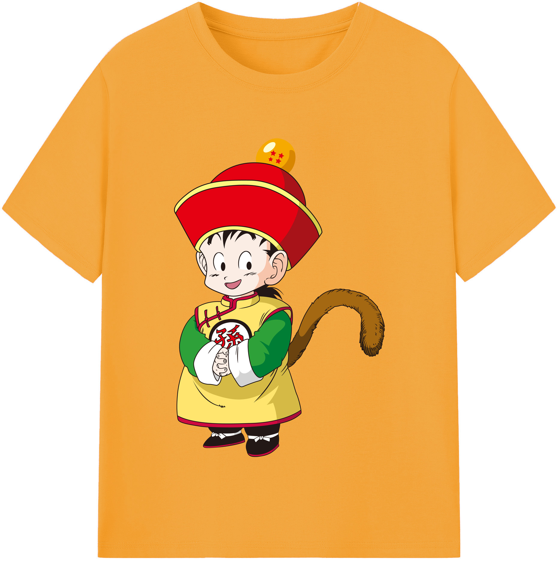 （画像用） ドラゴンボール 孫悟空（そん ごくう）Son Goku カカロット DRAGON BALL Kakarotto 綿100％半袖Tシャツ（フロントプリント）