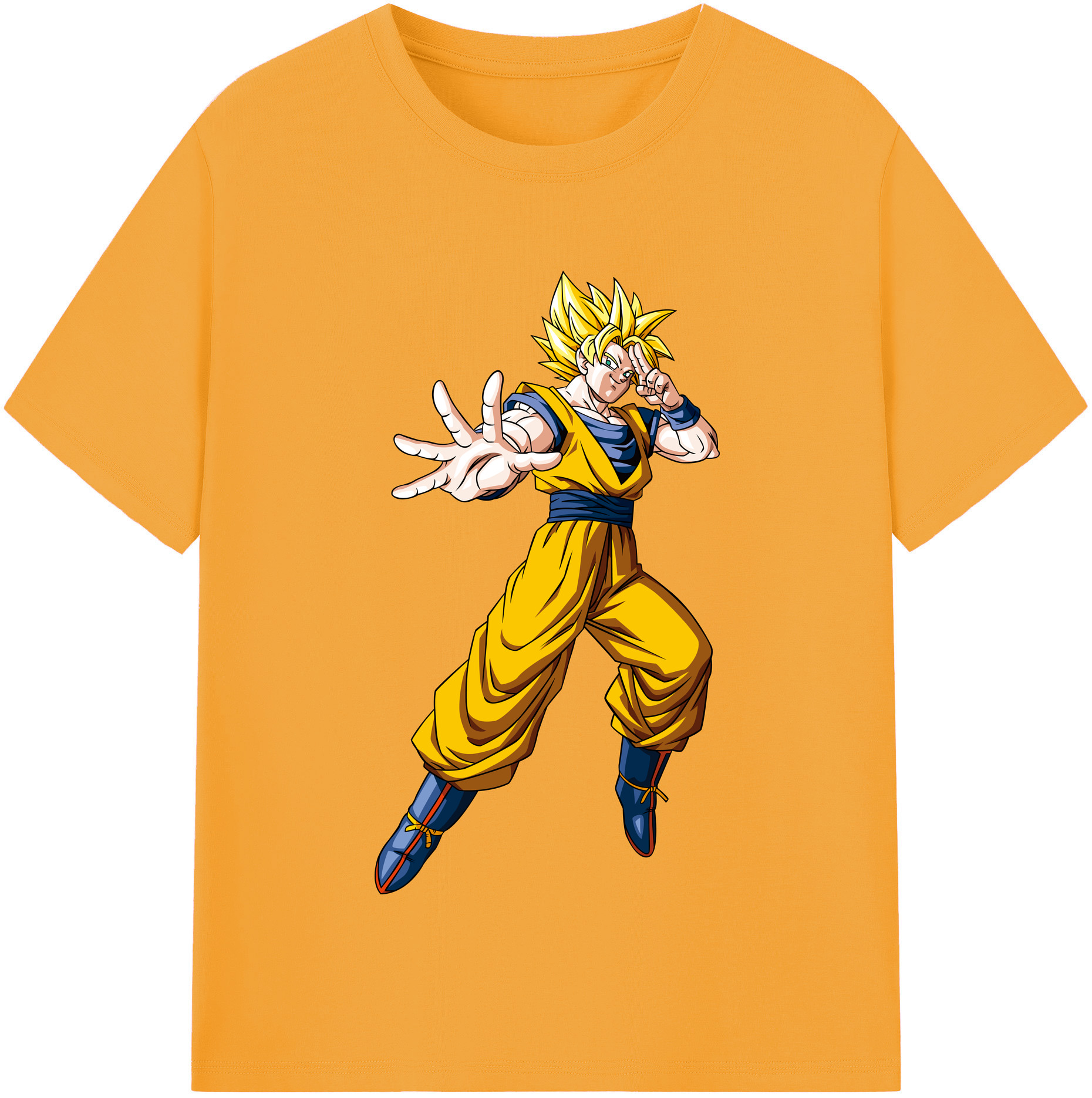 （画像用） ドラゴンボール 孫悟空（そん ごくう）Son Goku カカロット DRAGON BALL Kakarotto 綿100％半袖Tシャツ（フロントプリント）