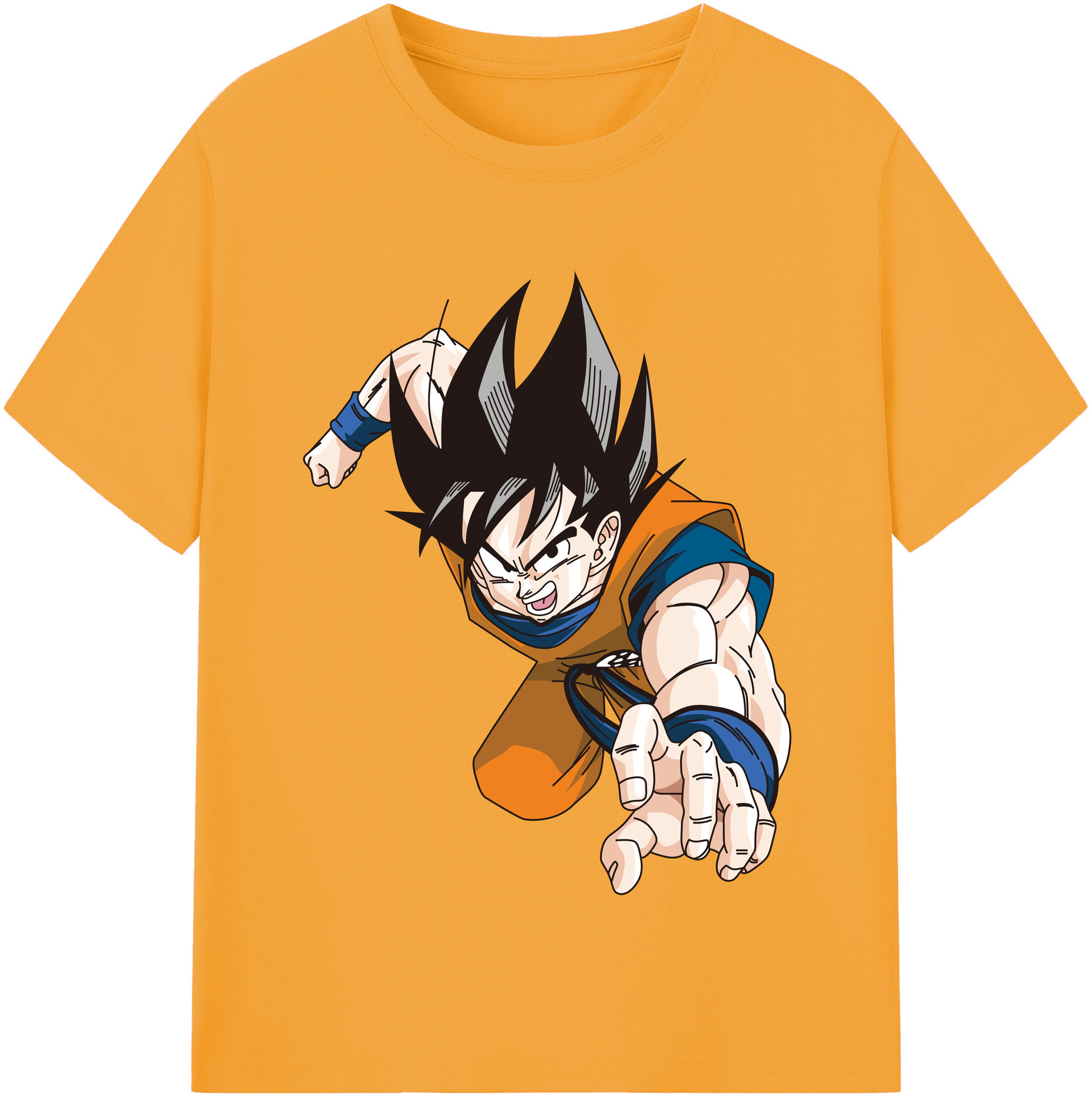 （画像用） ドラゴンボール 孫悟空（そん ごくう）Son Goku カカロット DRAGON BALL Kakarotto 綿100％半袖Tシャツ（フロントプリント）