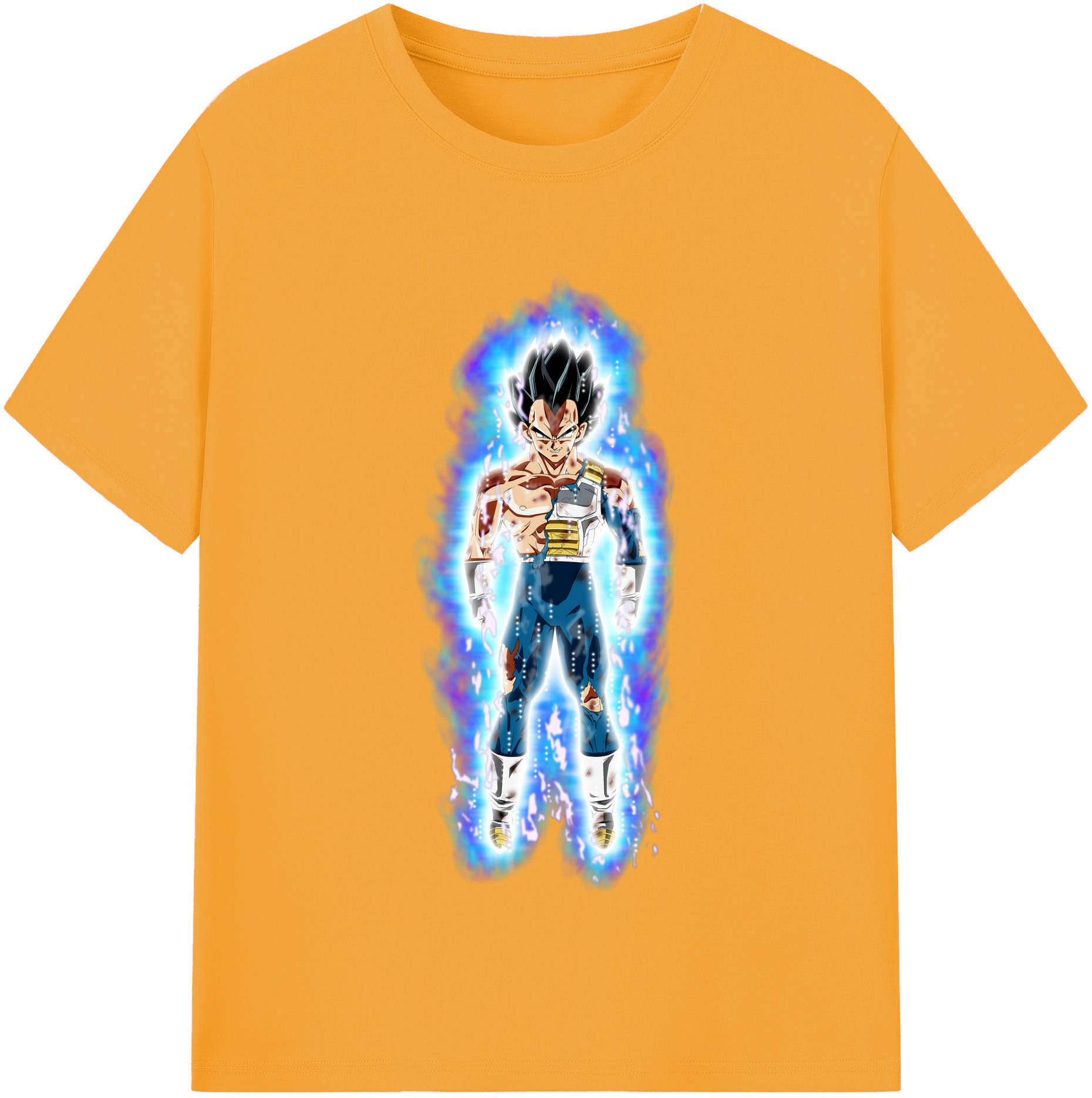 （画像用） ドラゴンボール ベジータ四世（Bejīta Yonsei）DRAGON BALL Vegeta IV 綿100％半袖Tシャツ（フロントプリント）