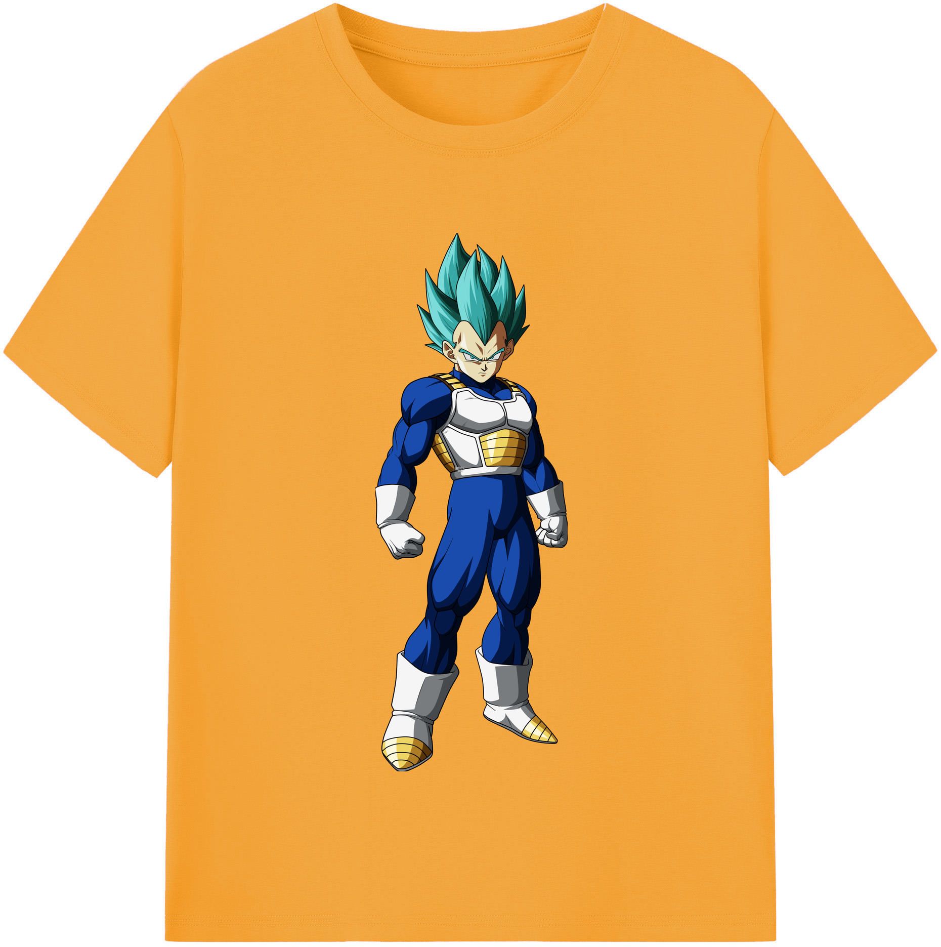 （画像用） ドラゴンボール ベジータ四世（Bejīta Yonsei）DRAGON BALL Vegeta IV 綿100％半袖Tシャツ（フロントプリント）