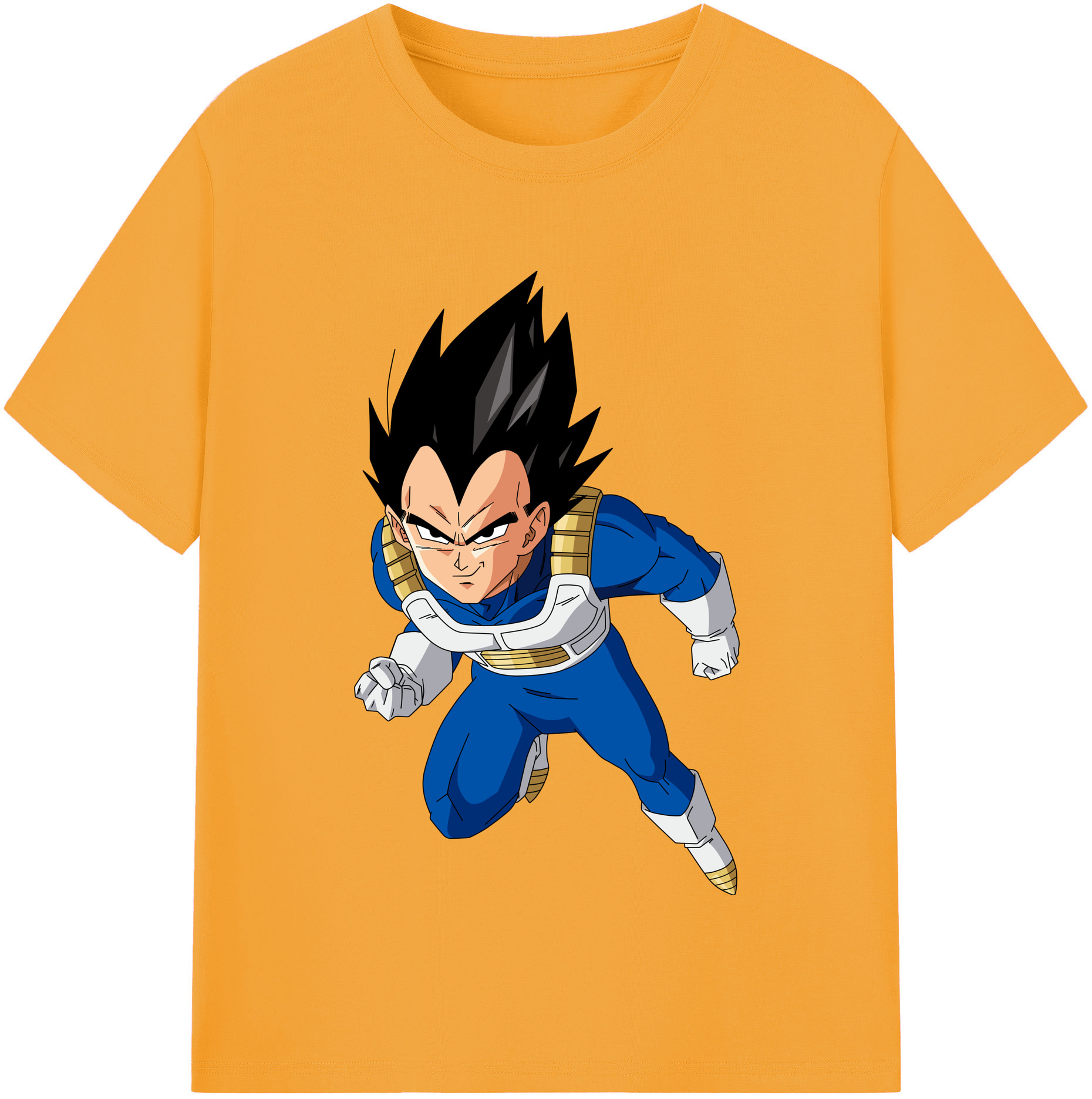 （画像用） ドラゴンボール ベジータ四世（Bejīta Yonsei）DRAGON BALL Vegeta IV 綿100％半袖Tシャツ（フロントプリント）