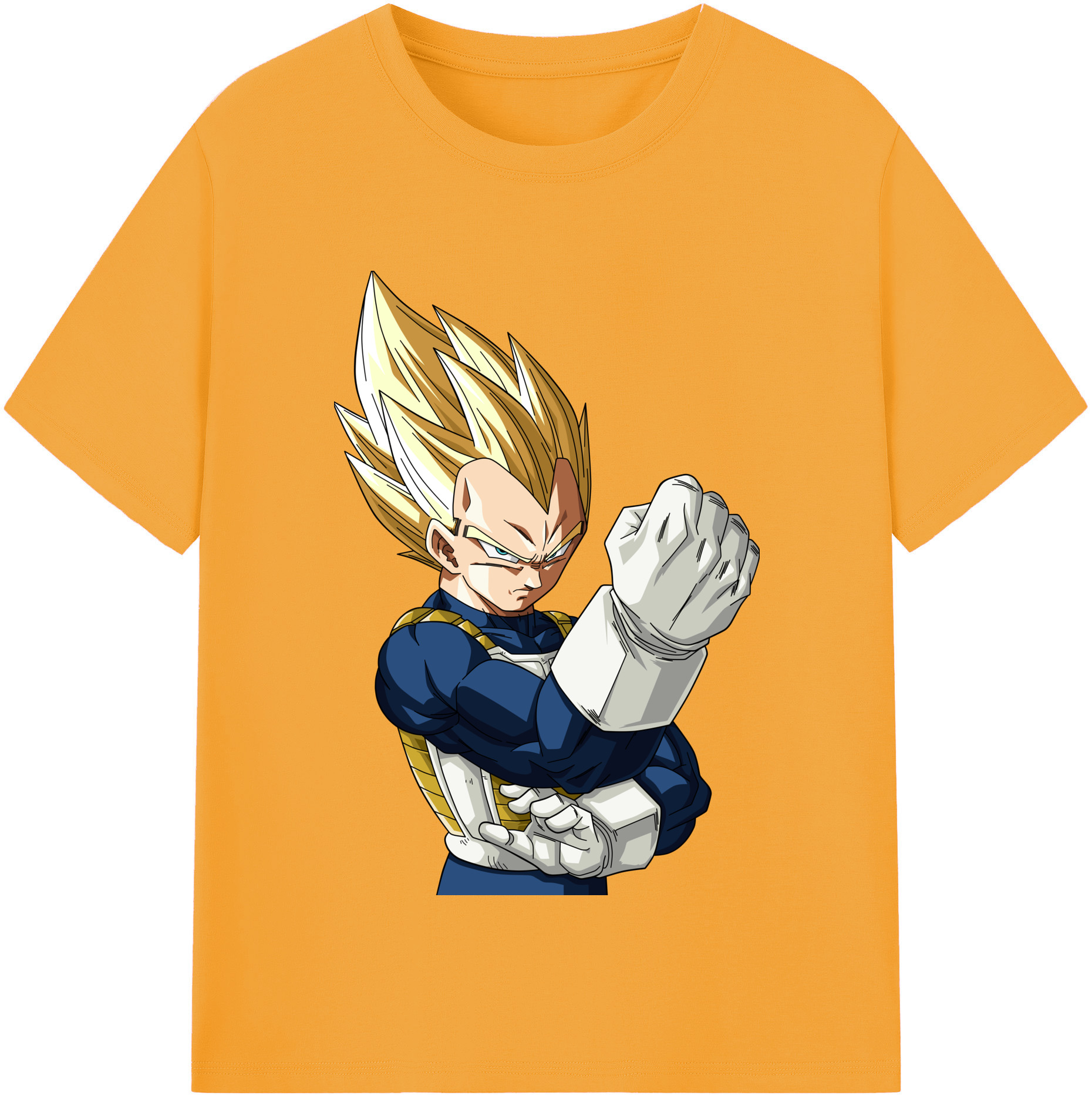 （画像用） ドラゴンボール ベジータ四世（Bejīta Yonsei）DRAGON BALL Vegeta IV 綿100％半袖Tシャツ（フロントプリント）