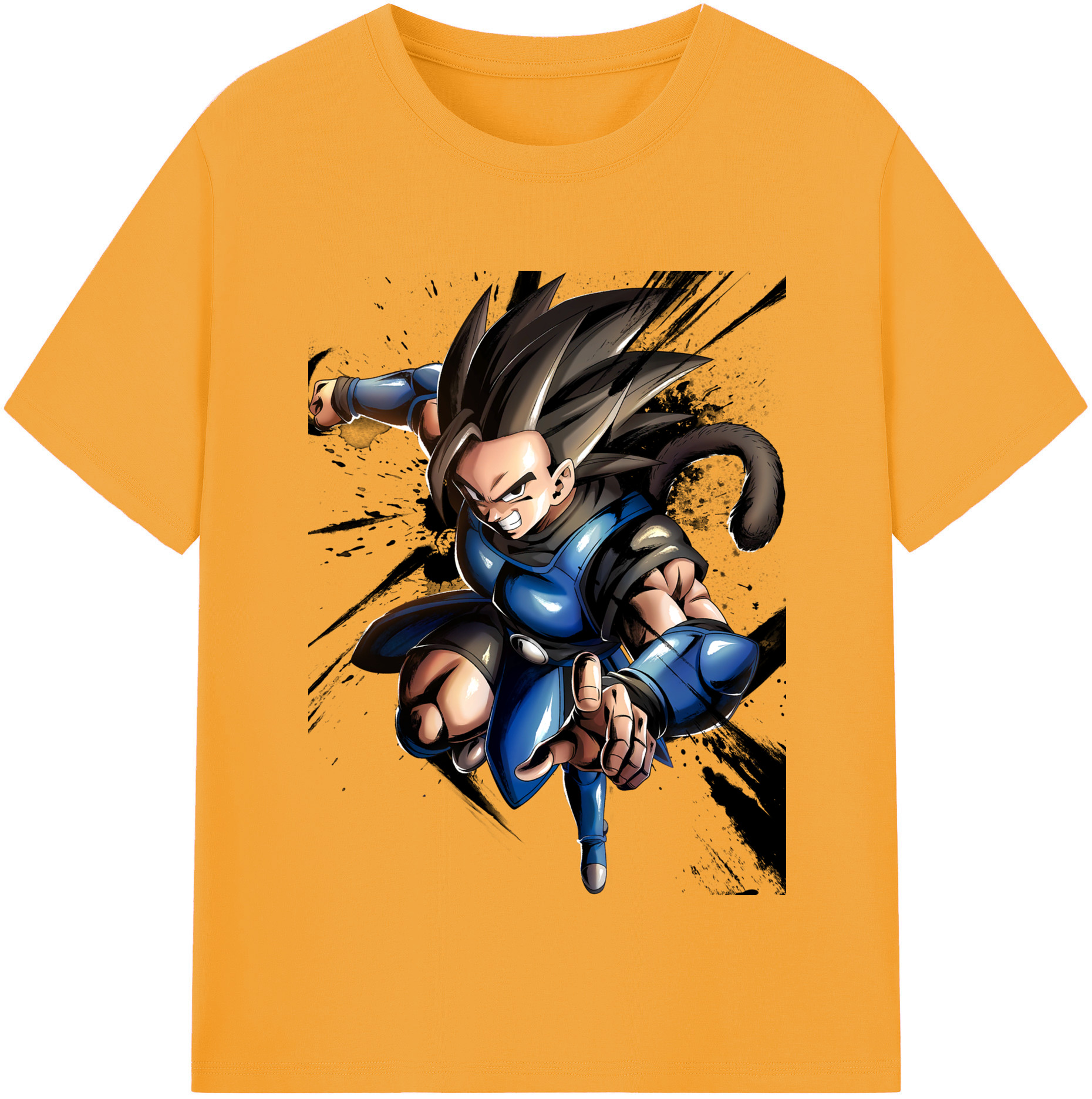 （画像用） ドラゴンボール ベジータ四世（Bejīta Yonsei）DRAGON BALL Vegeta IV 綿100％半袖Tシャツ（フロントプリント）