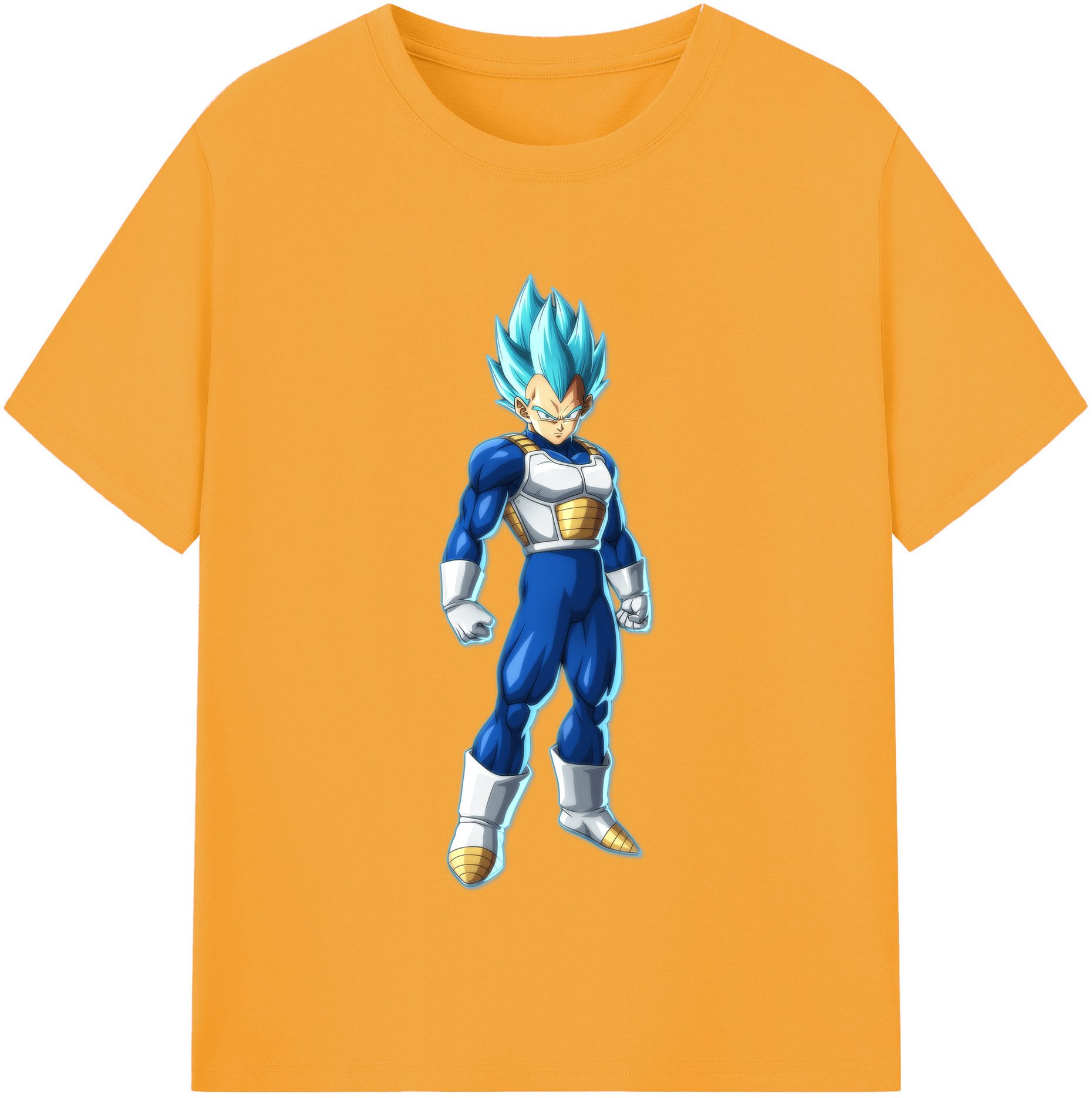 （画像用） ドラゴンボール ベジータ四世（Bejīta Yonsei）DRAGON BALL Vegeta IV 綿100％半袖Tシャツ（フロントプリント）