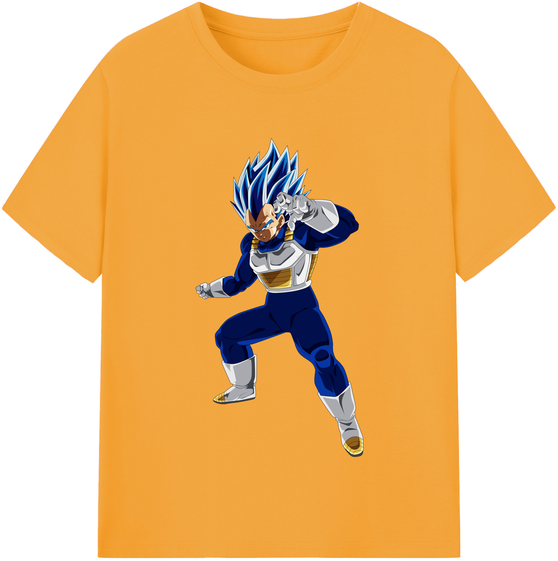 （画像用） ドラゴンボール ベジータ四世（Bejīta Yonsei）DRAGON BALL Vegeta IV 綿100％半袖Tシャツ（フロントプリント）