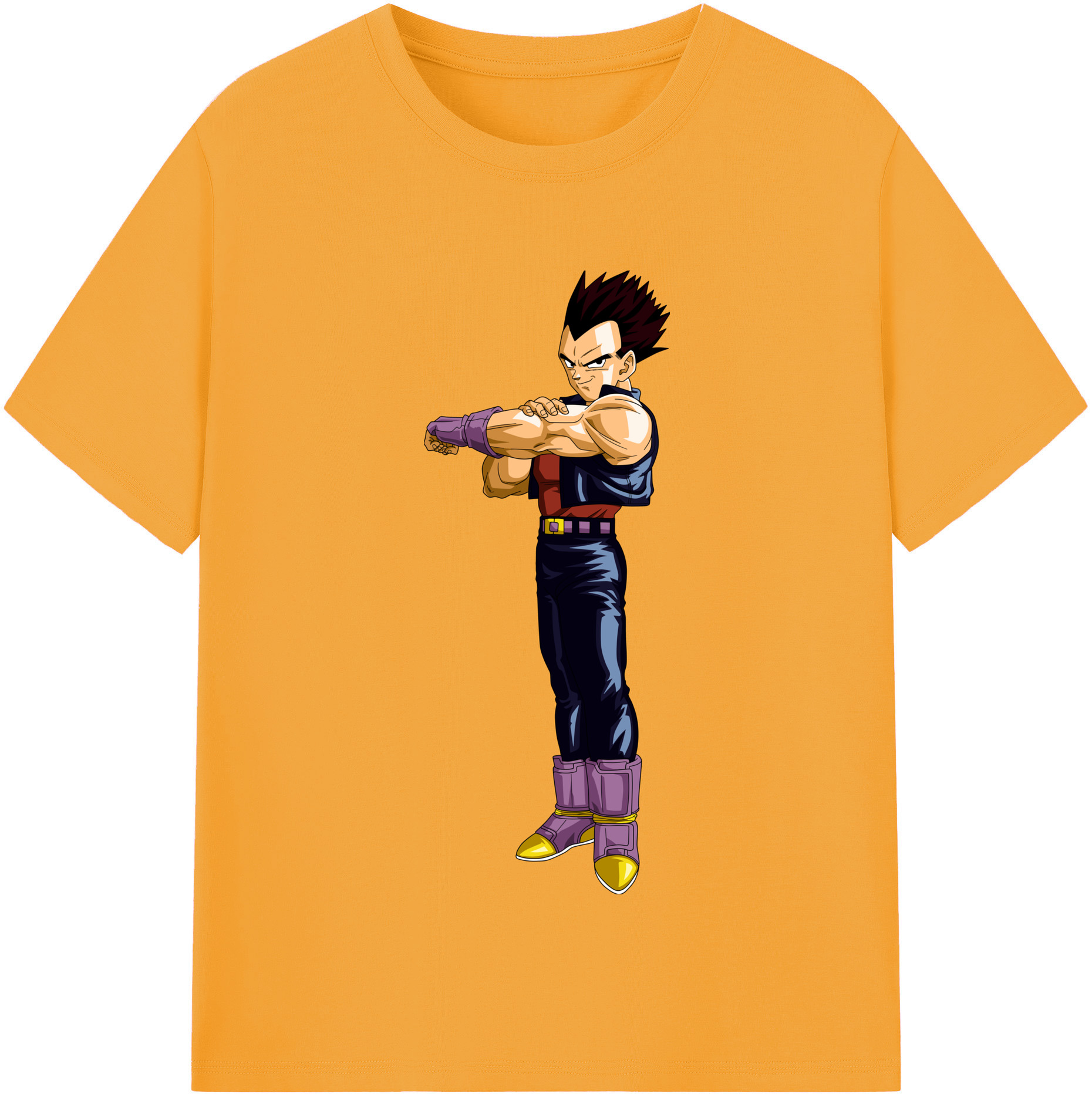 （画像用） ドラゴンボール ベジータ四世（Bejīta Yonsei）DRAGON BALL Vegeta IV 綿100％半袖Tシャツ（フロントプリント）