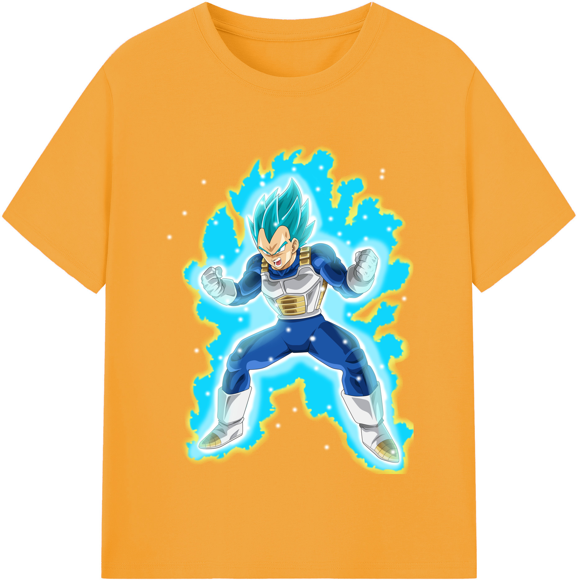 （画像用） ドラゴンボール ベジータ四世（Bejīta Yonsei）DRAGON BALL Vegeta IV 綿100％半袖Tシャツ（フロントプリント）