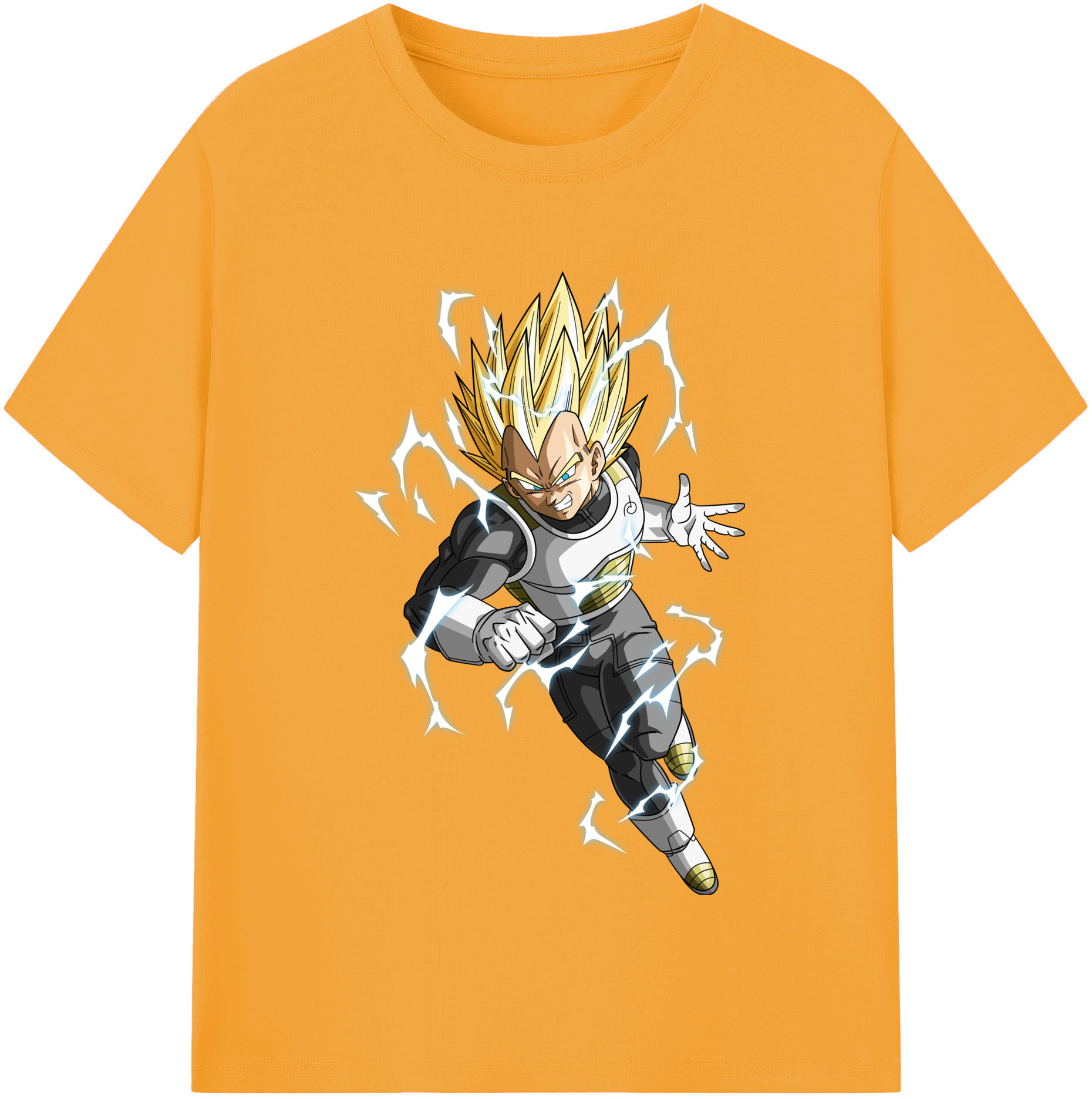 （画像用） ドラゴンボール ベジータ四世（Bejīta Yonsei）DRAGON BALL Vegeta IV 綿100％半袖Tシャツ（フロントプリント）