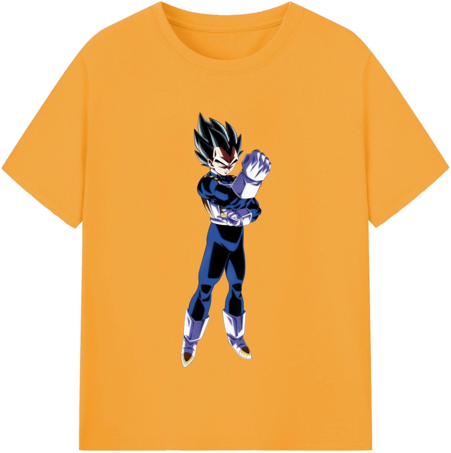 （画像用） ドラゴンボール ベジータ四世（Bejīta Yonsei）DRAGON BALL Vegeta IV 綿100％半袖Tシャツ（フロントプリント）