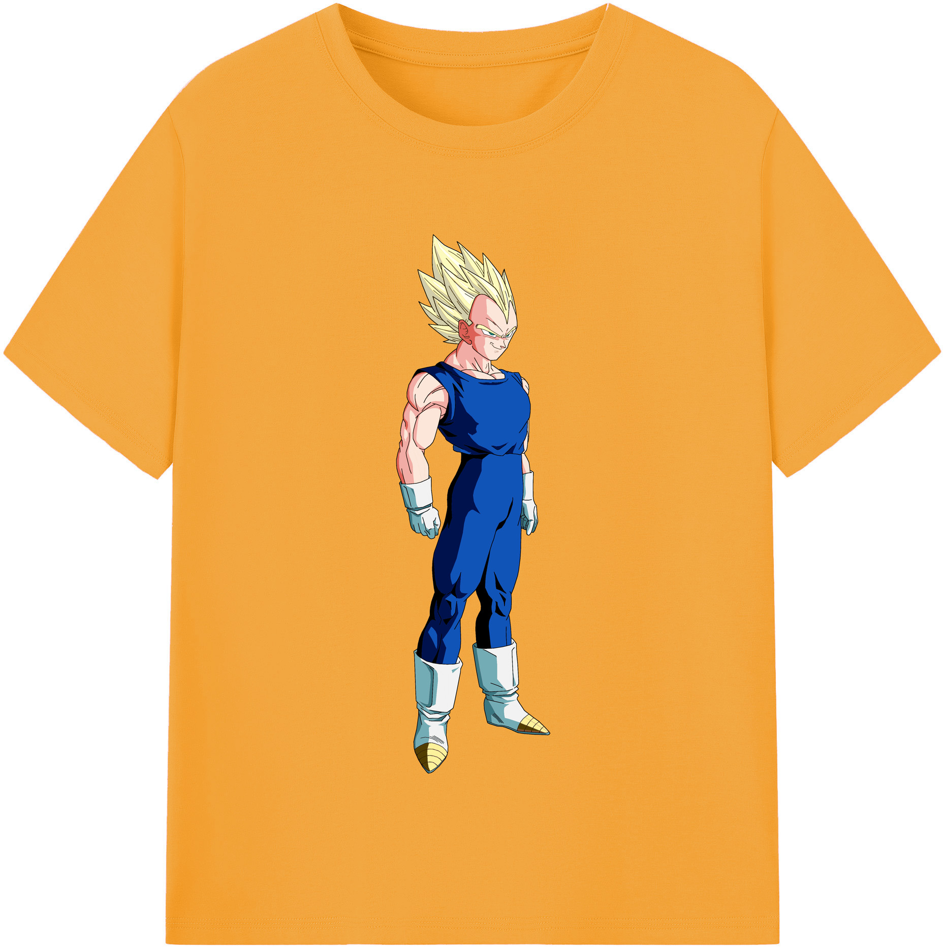 （画像用） ドラゴンボール ベジータ四世（Bejīta Yonsei）DRAGON BALL Vegeta IV 綿100％半袖Tシャツ（フロントプリント）