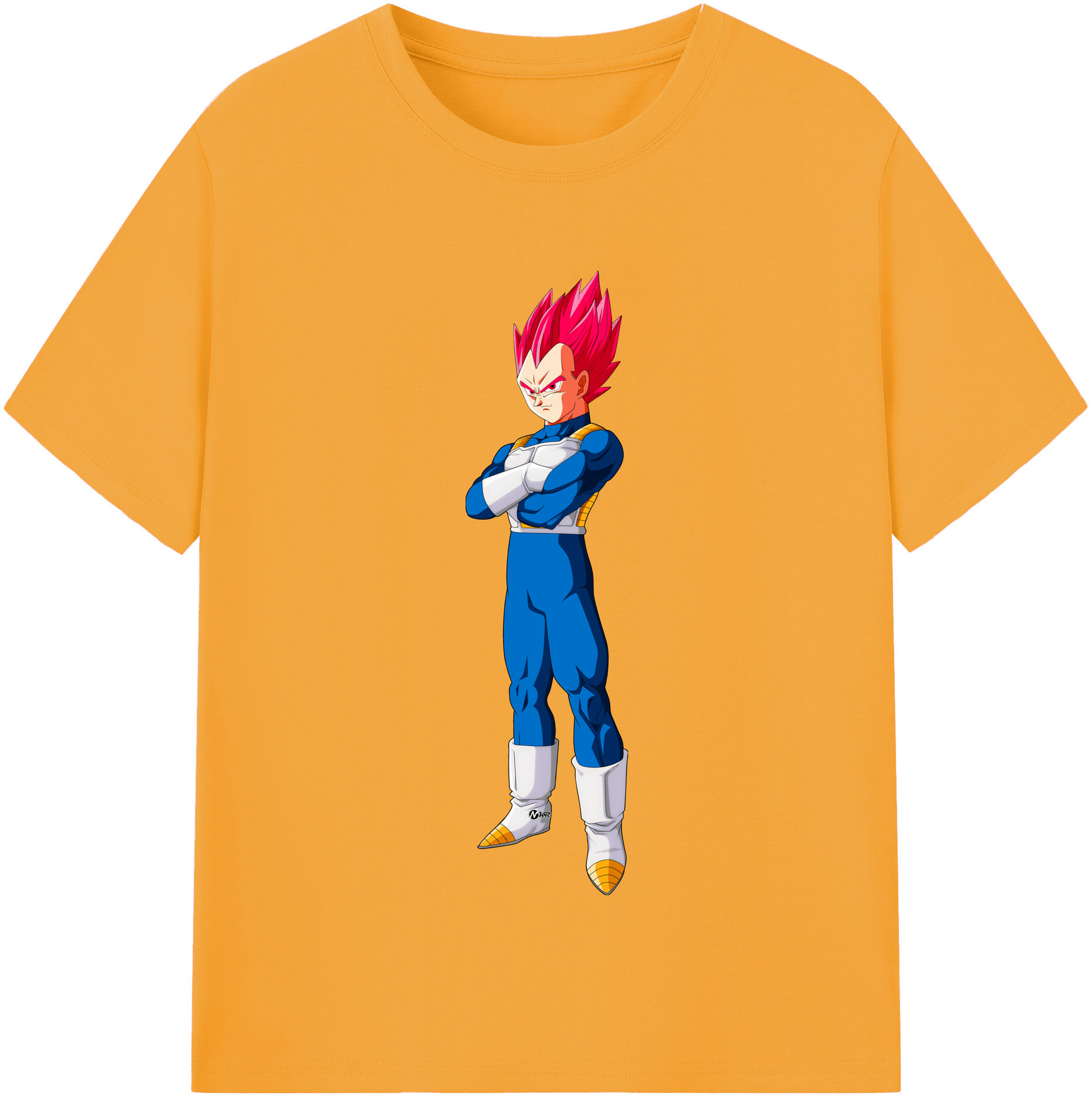 （画像用） ドラゴンボール ベジータ四世（Bejīta Yonsei）DRAGON BALL Vegeta IV 綿100％半袖Tシャツ（フロントプリント）