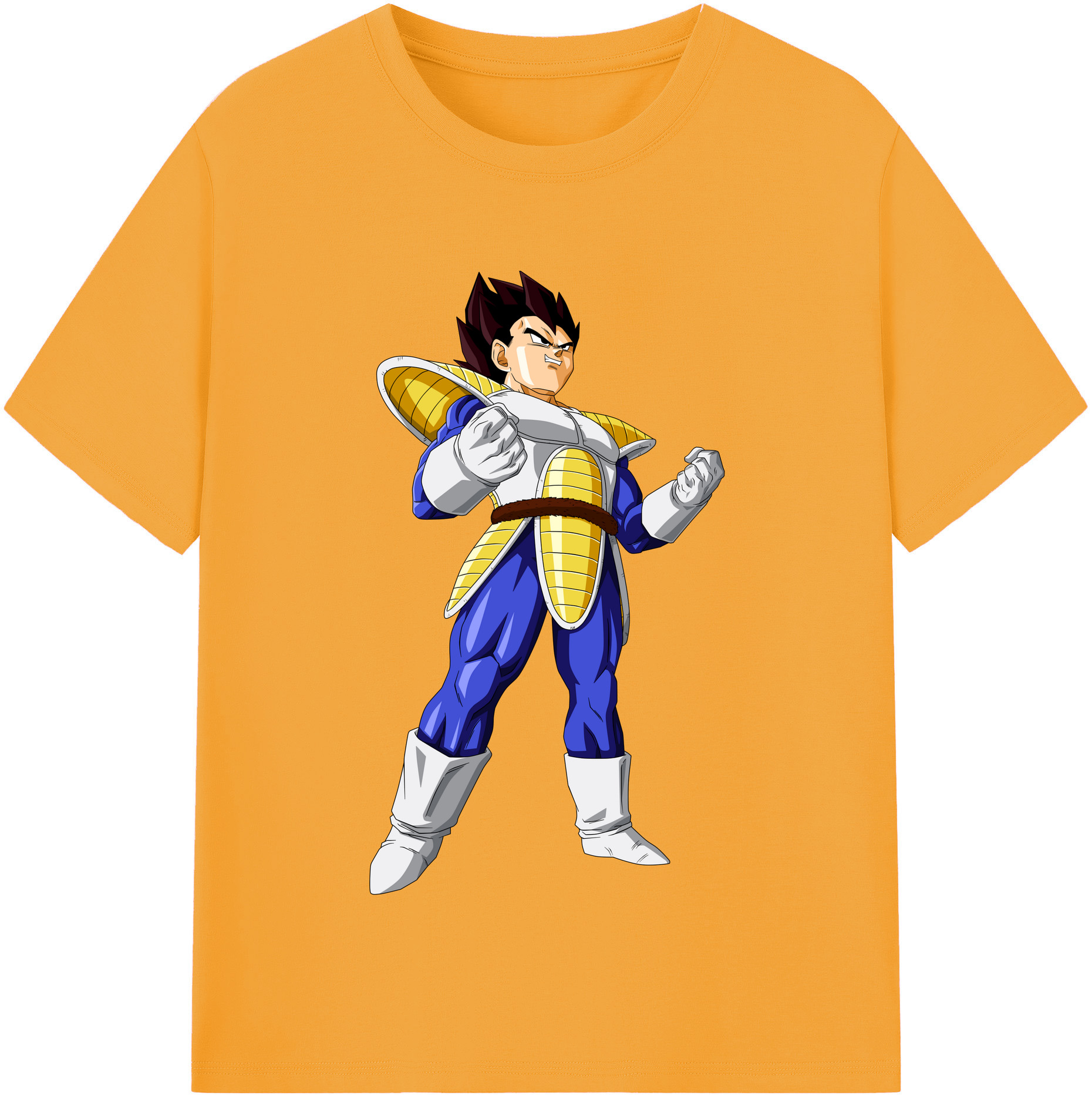 （画像用） ドラゴンボール ベジータ四世（Bejīta Yonsei）DRAGON BALL Vegeta IV 綿100％半袖Tシャツ（フロントプリント）