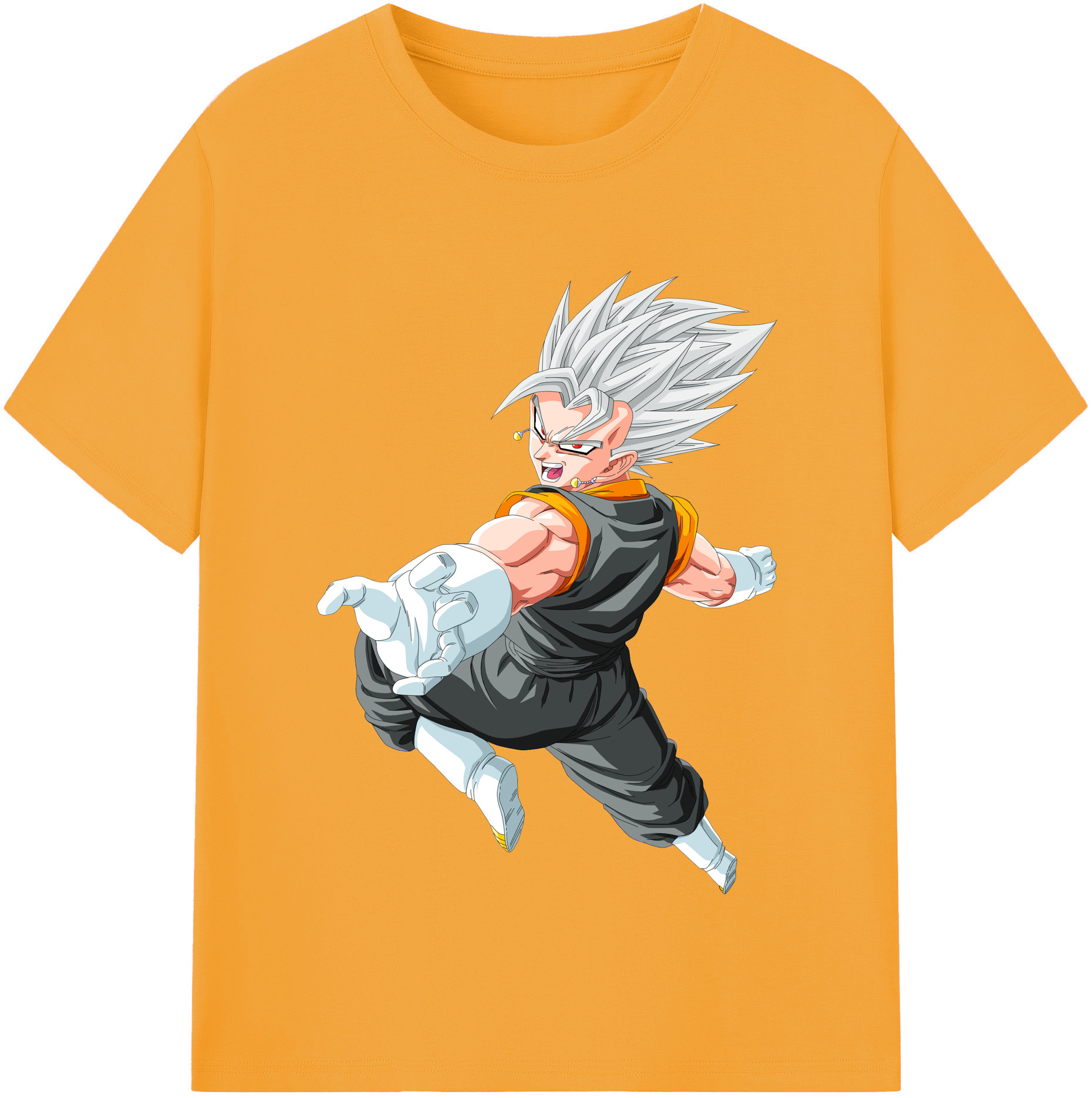 （画像用） ドラゴンボール ベジータ四世（Bejīta Yonsei）DRAGON BALL Vegeta IV 綿100％半袖Tシャツ（フロントプリント）