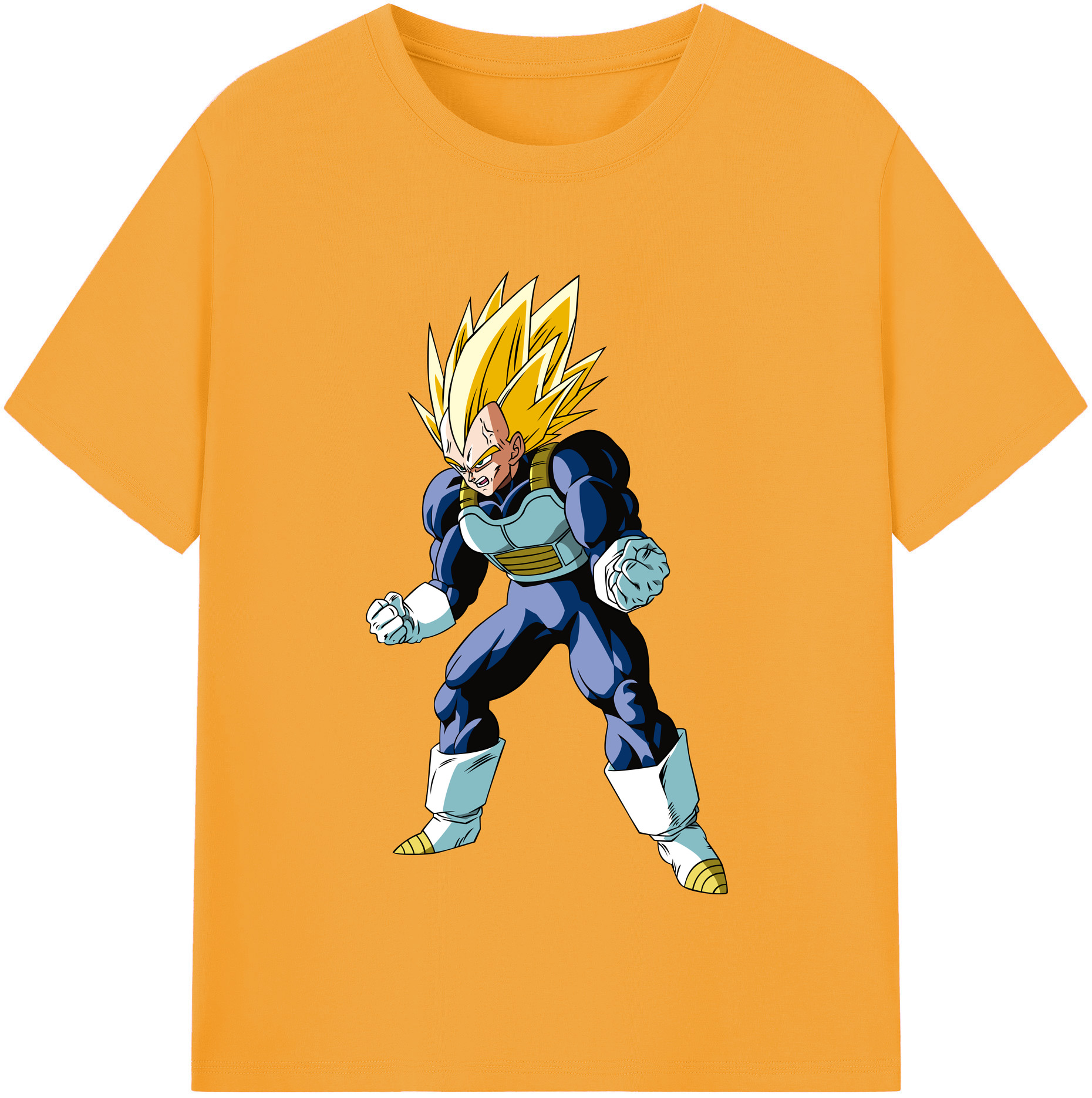 （画像用） ドラゴンボール ベジータ四世（Bejīta Yonsei）DRAGON BALL Vegeta IV 綿100％半袖Tシャツ（フロントプリント）