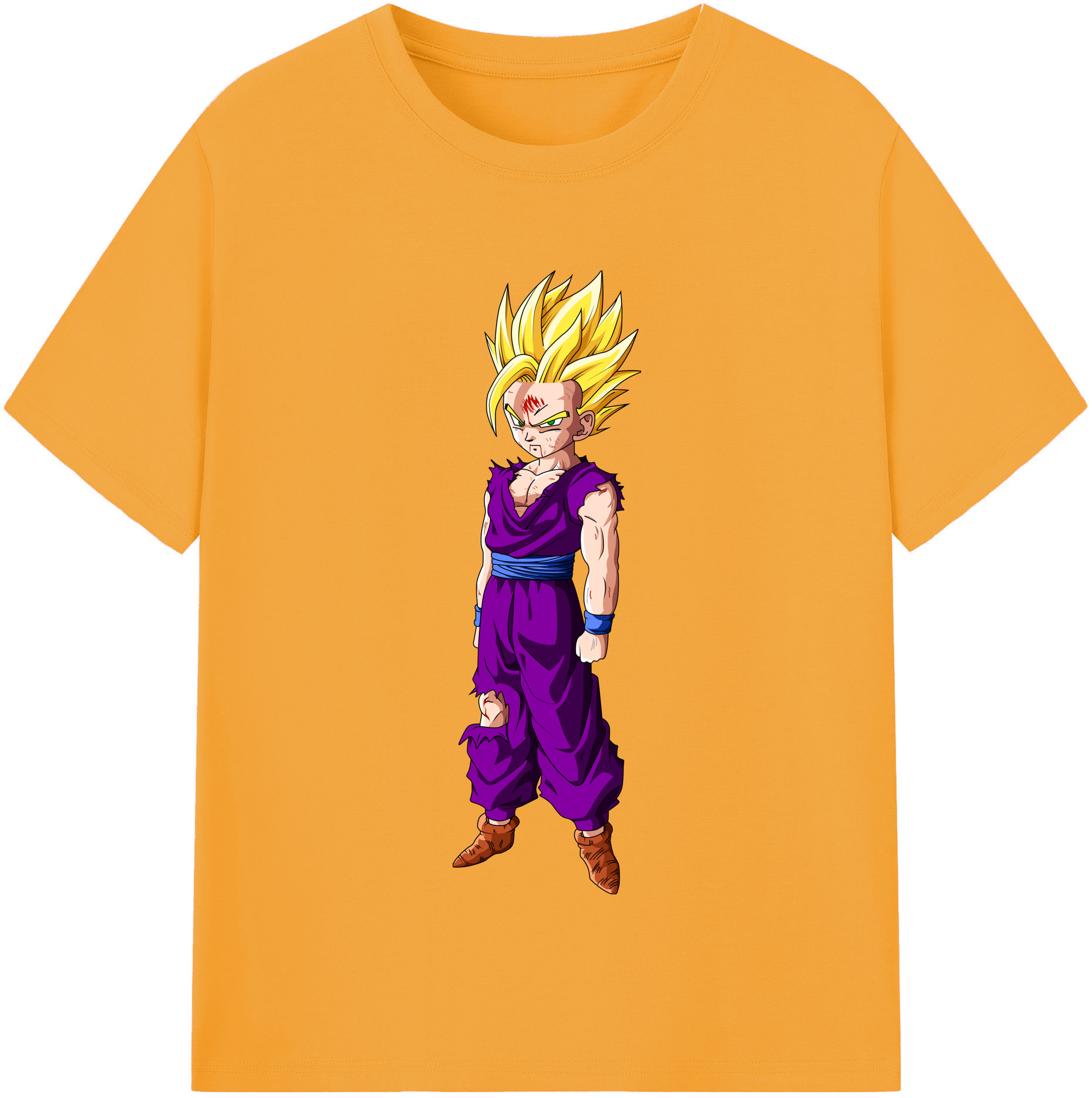 （画像用） ドラゴンボール 孫 悟飯（そんごはん）DRAGON BALL Son Gohan 綿100％半袖Tシャツ（フロントプリント）