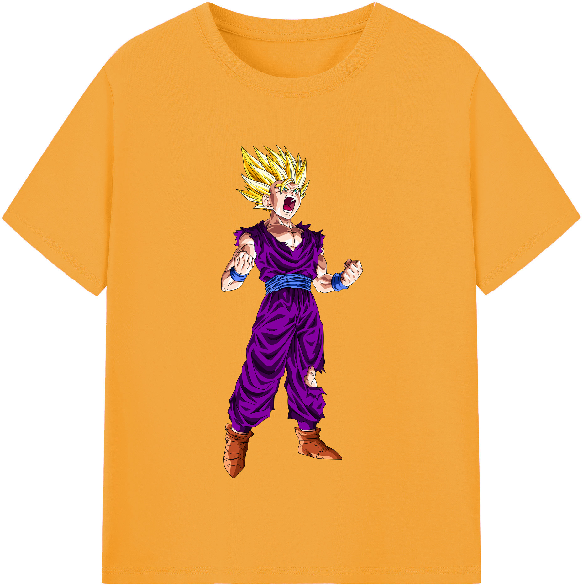 （画像用） ドラゴンボール 孫 悟飯（そんごはん）DRAGON BALL Son Gohan 綿100％半袖Tシャツ（フロントプリント）