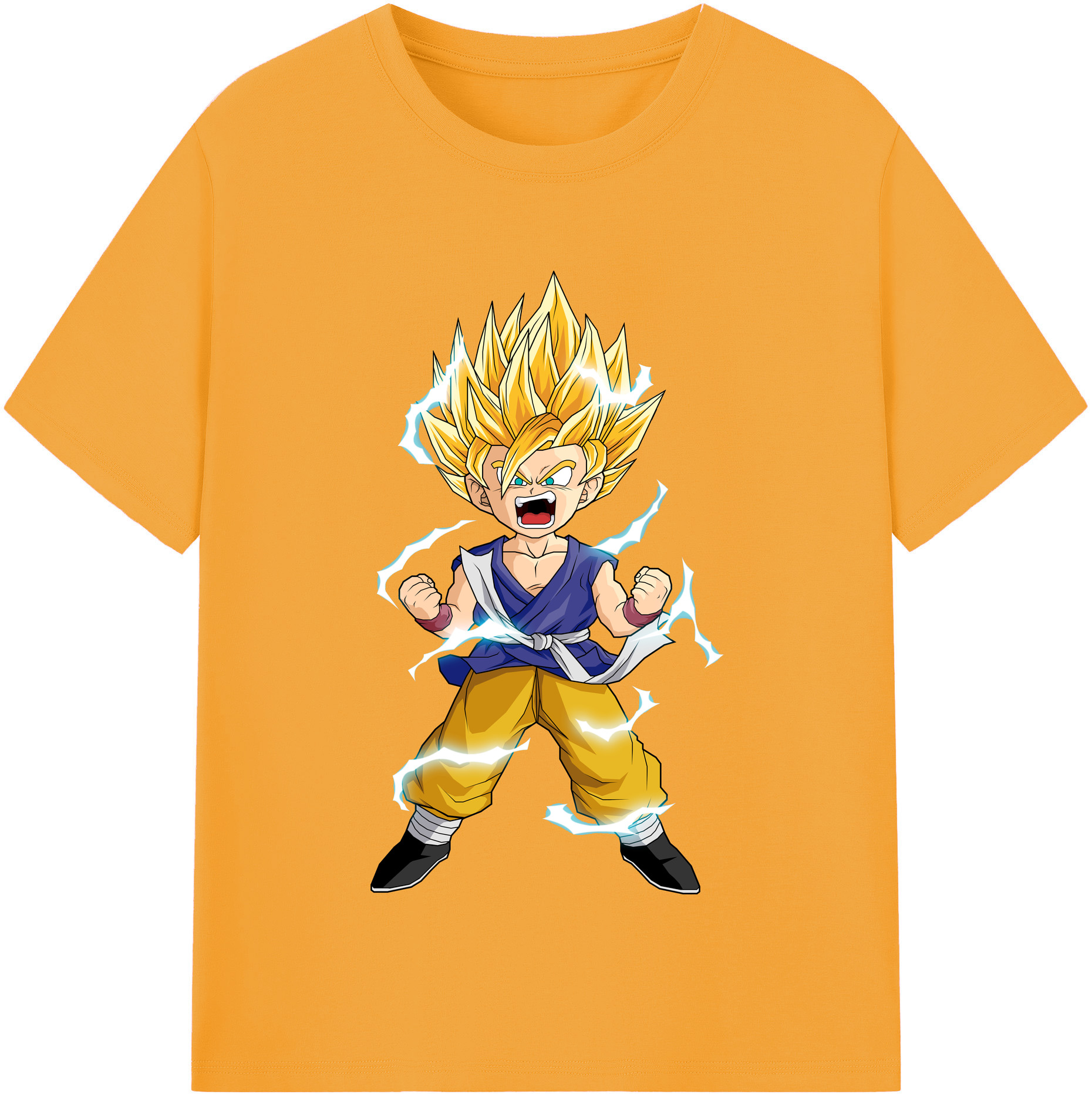 （画像用） ドラゴンボール 孫 悟飯（そんごはん）DRAGON BALL Son Gohan 綿100％半袖Tシャツ（フロントプリント）