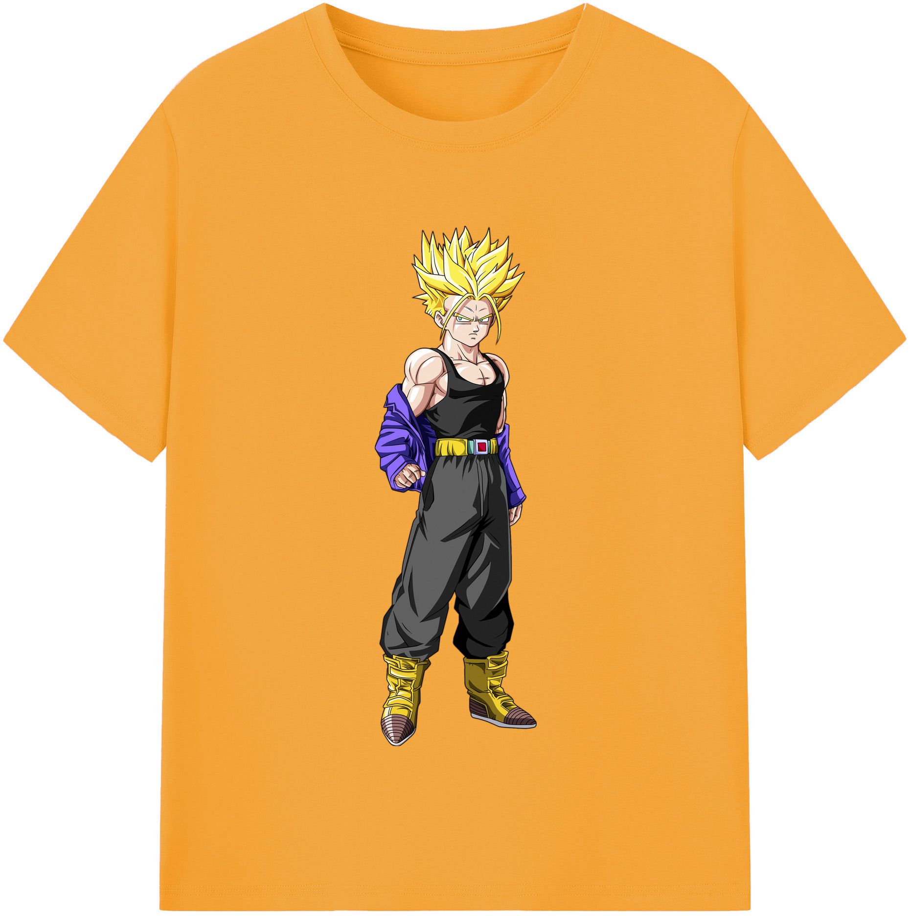 （画像用） ドラゴンボール トランクス（Torankusu）DRAGON BALL Trunks 綿100％半袖Tシャツ（フロントプリント）