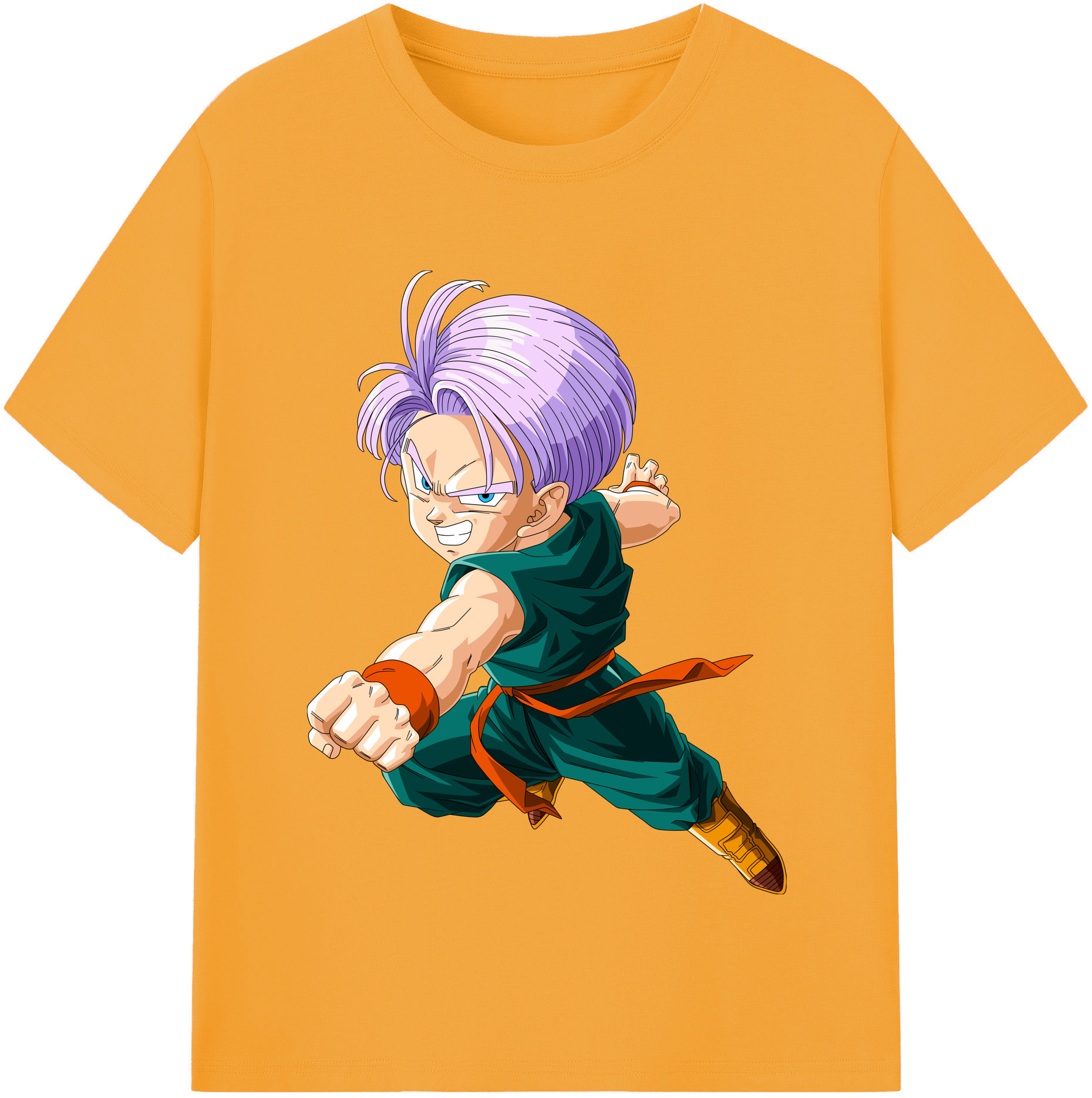 （画像用） ドラゴンボール トランクス（Torankusu）DRAGON BALL Trunks 綿100％半袖Tシャツ（フロントプリント）
