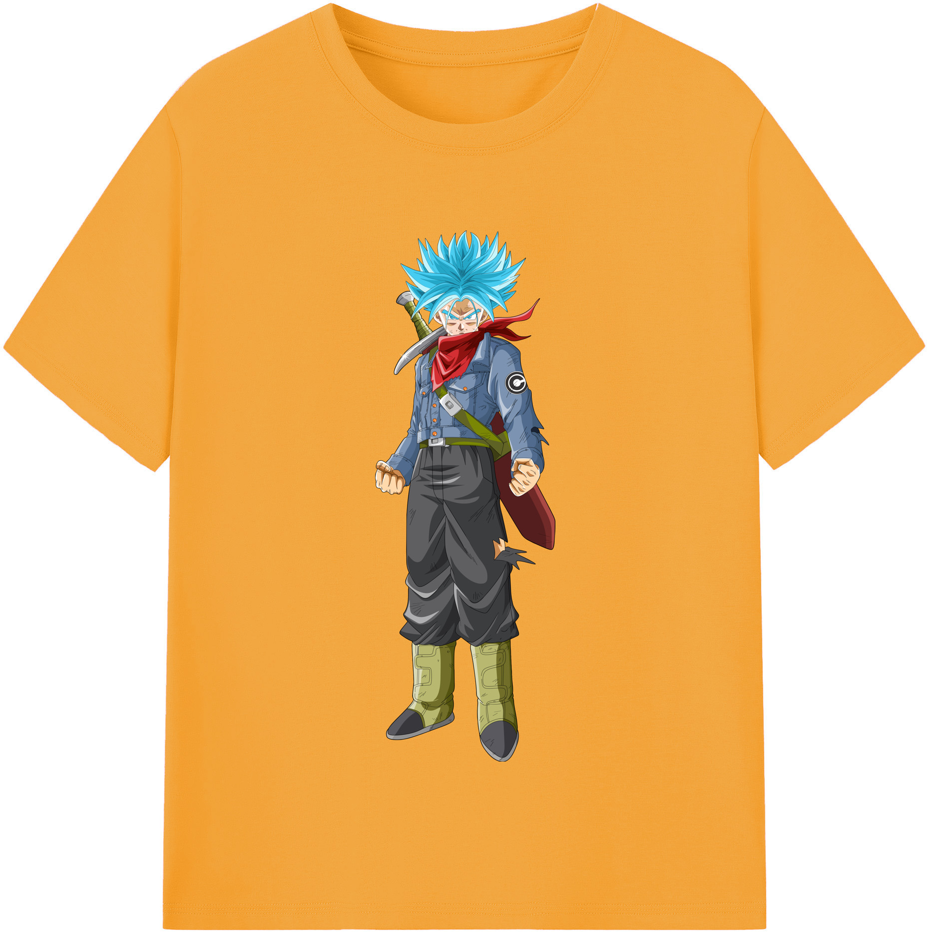 （画像用） ドラゴンボール トランクス（Torankusu）DRAGON BALL Trunks 綿100％半袖Tシャツ（フロントプリント）