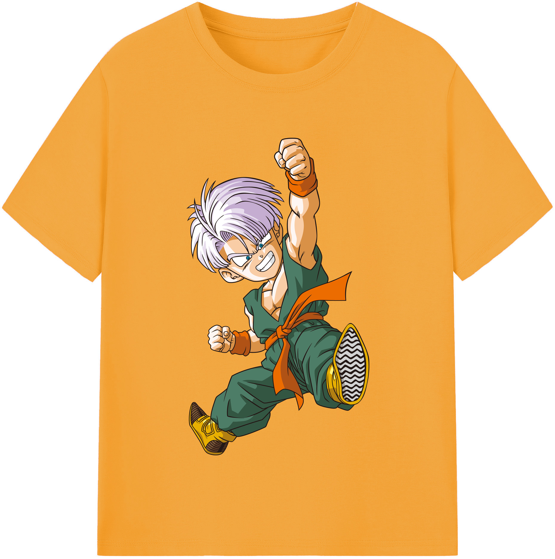 （画像用） ドラゴンボール トランクス（Torankusu）DRAGON BALL Trunks 綿100％半袖Tシャツ（フロントプリント）