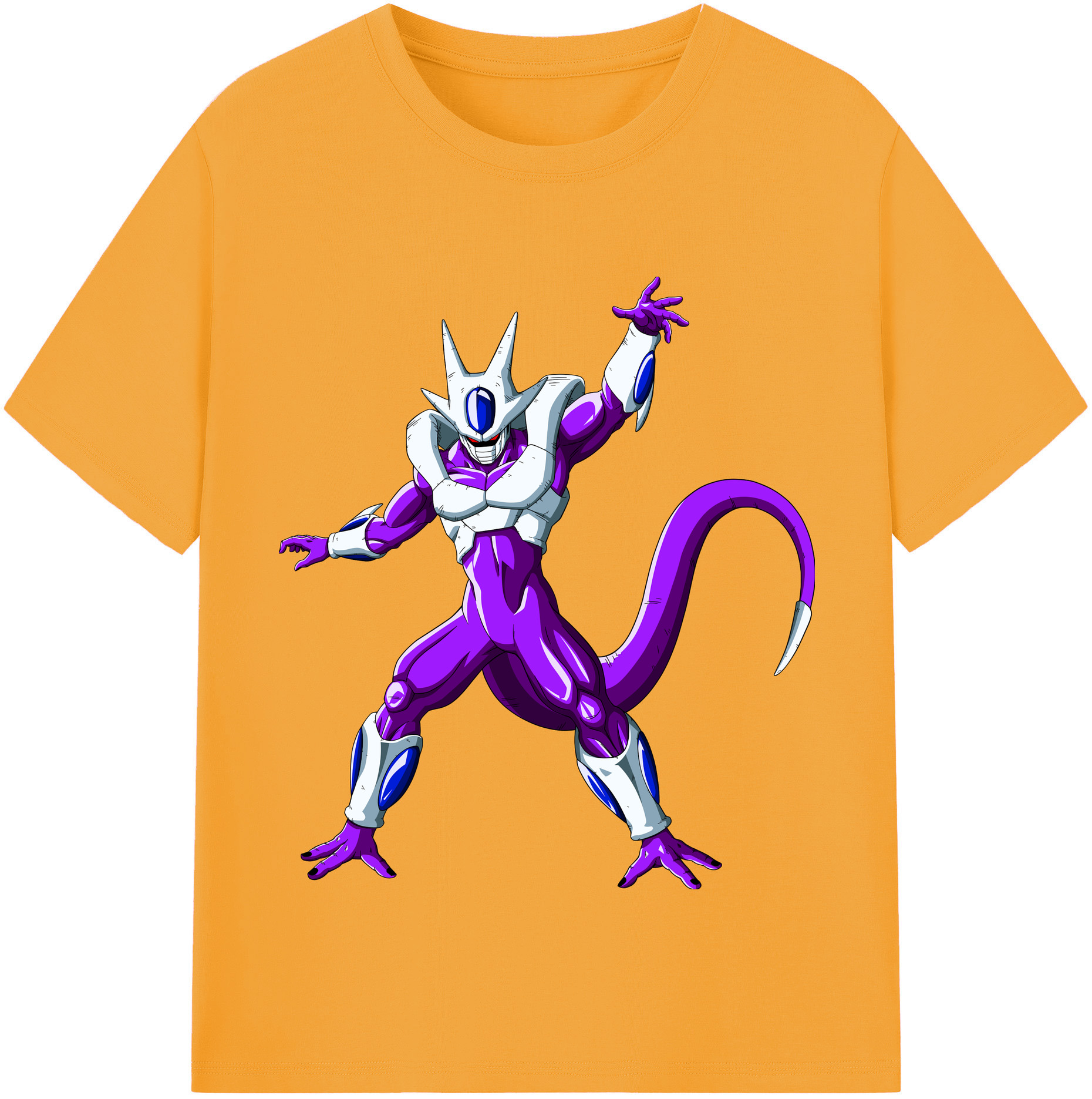 （画像用） ドラゴンボール クウラ DRAGON BALL Cooler Coora 綿100％半袖Tシャツ（フロントプリント）