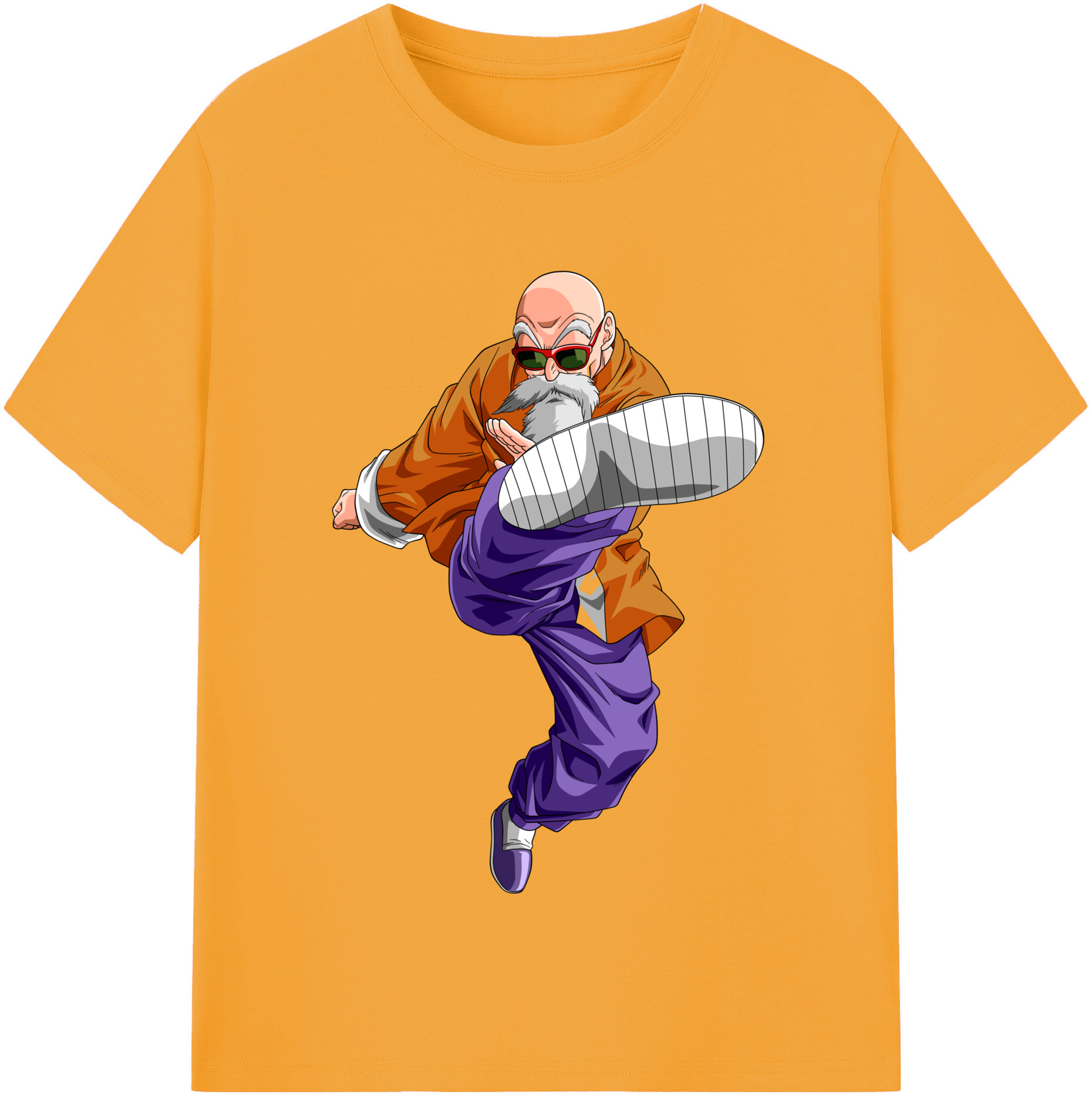 （画像用） ドラゴンボール 亀仙人（かめせんにん） DRAGON BALL Master Roshi Kame Sennin 綿100％半袖Tシャツ（フロントプリント）