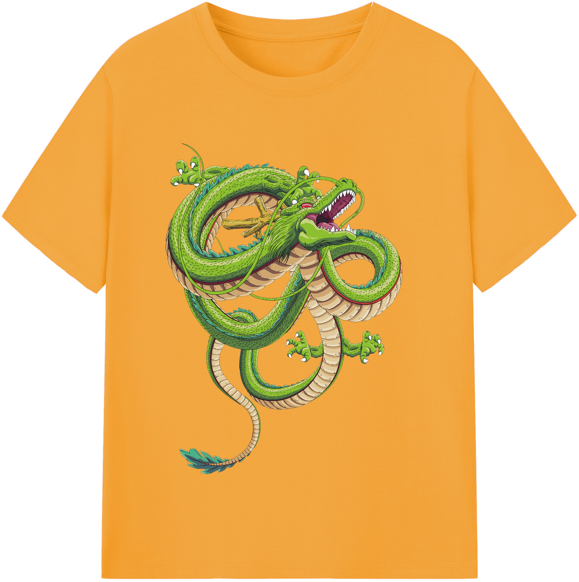 （画像用） ドラゴンボール 神龍 シェンロン DRAGON BALL Shenron 綿100％半袖Tシャツ（フロントプリント）
