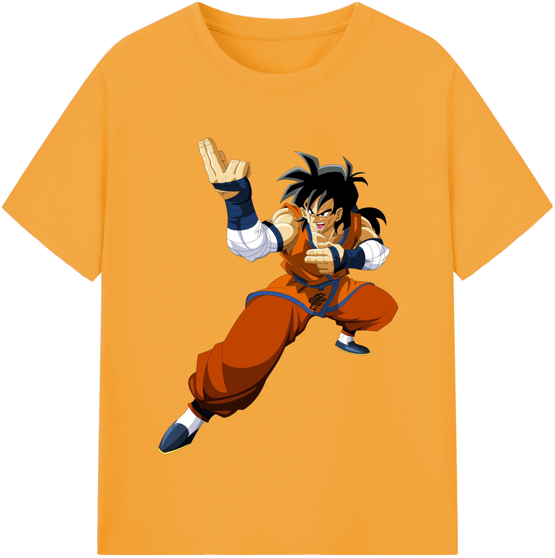 （画像用） ドラゴンボール ヤムチャ DRAGON BALL Yamcha 綿100％半袖Tシャツ（フロントプリント）