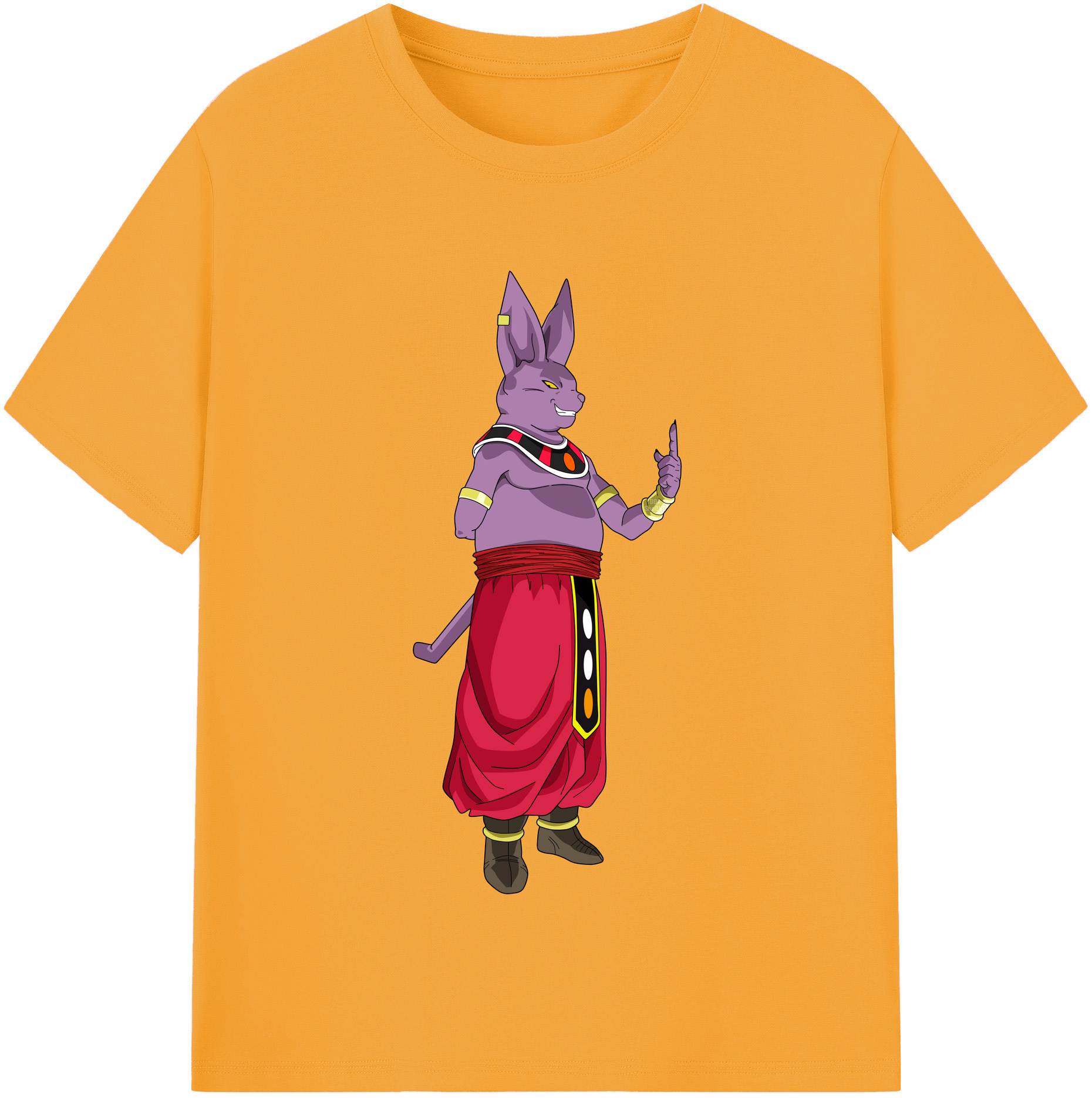 （画像用） ドラゴンボール シャンパ DRAGON BALL Champa 綿100％半袖Tシャツ（フロントプリント）