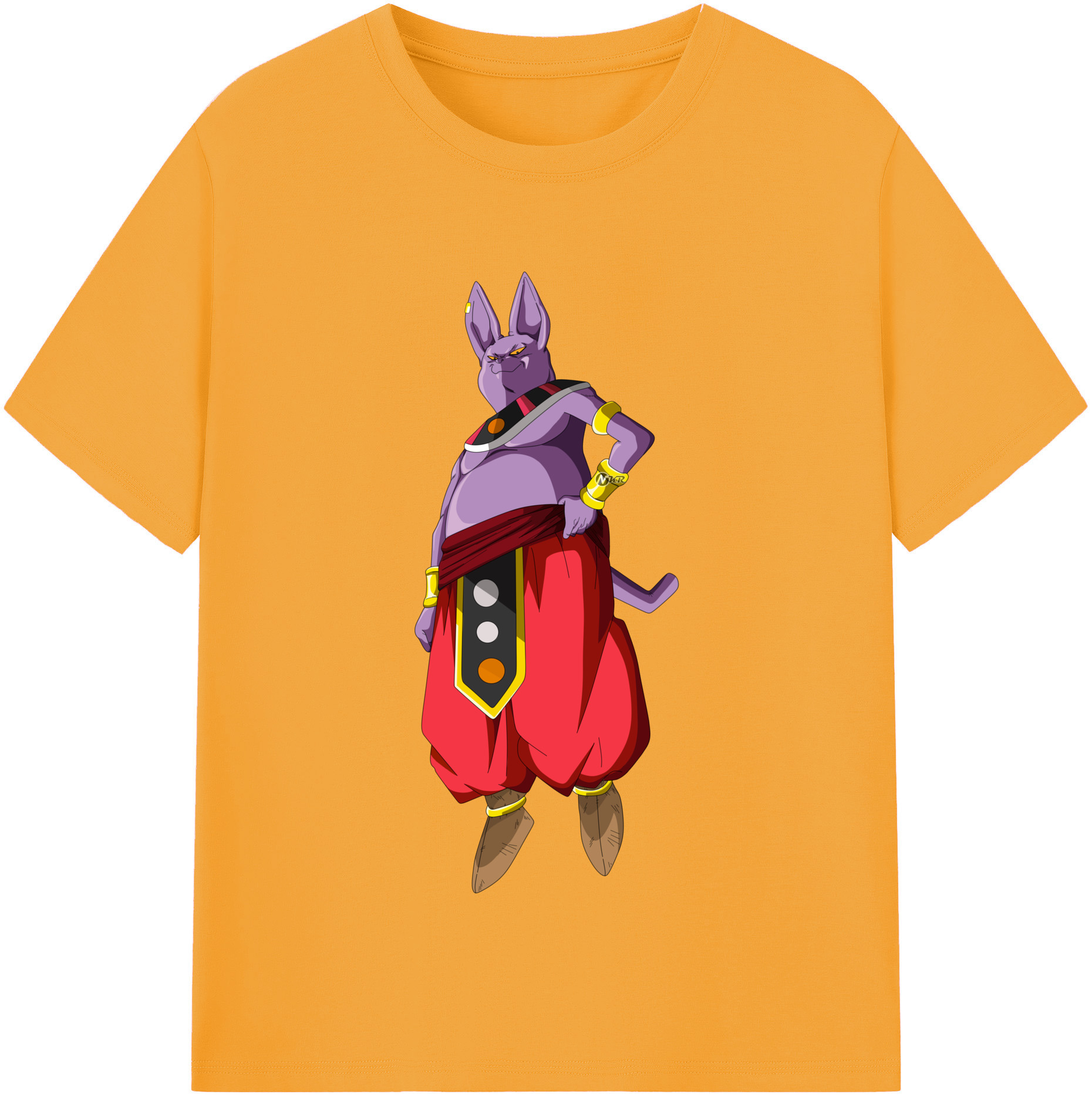 （画像用） ドラゴンボール シャンパ DRAGON BALL Champa 綿100％半袖Tシャツ（フロントプリント）