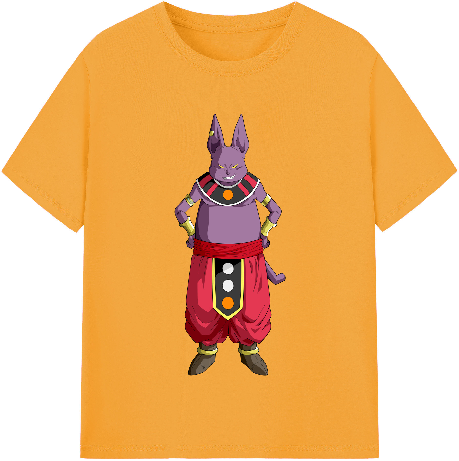 （画像用） ドラゴンボール シャンパ DRAGON BALL Champa 綿100％半袖Tシャツ（フロントプリント）