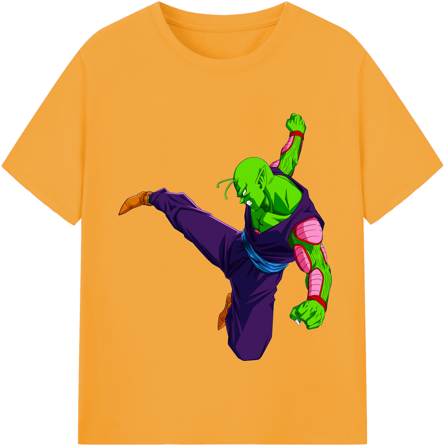 （画像用） ドラゴンボール ピッコロ DRAGON BALL Piccolo 綿100％半袖Tシャツ（フロントプリント）