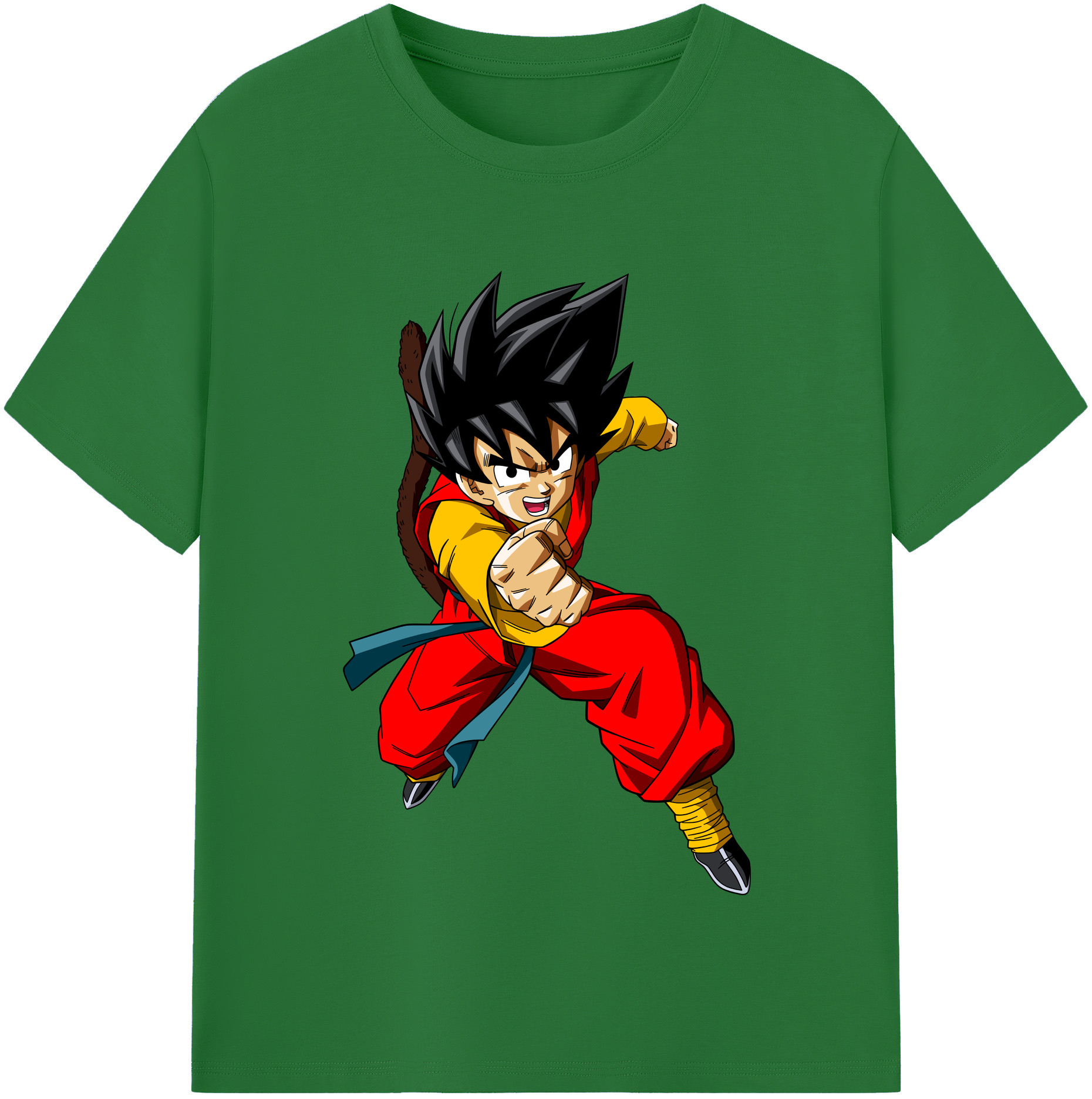 （画像用） ドラゴンボール 孫悟空（そん ごくう）Son Goku カカロット DRAGON BALL Kakarotto 綿100％半袖Tシャツ（フロントプリント）